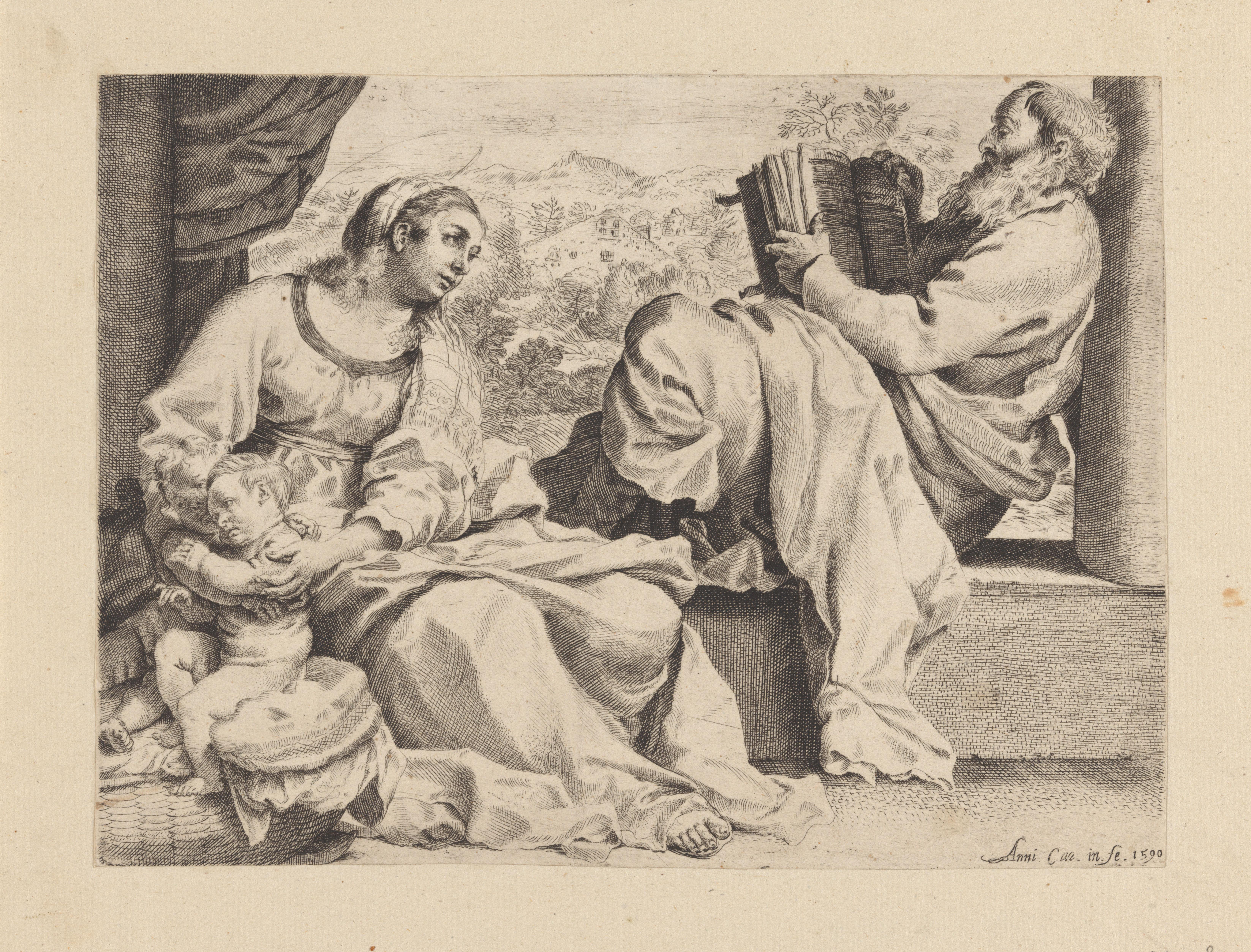 Heilige Familie met de jonge Johannes de Doper