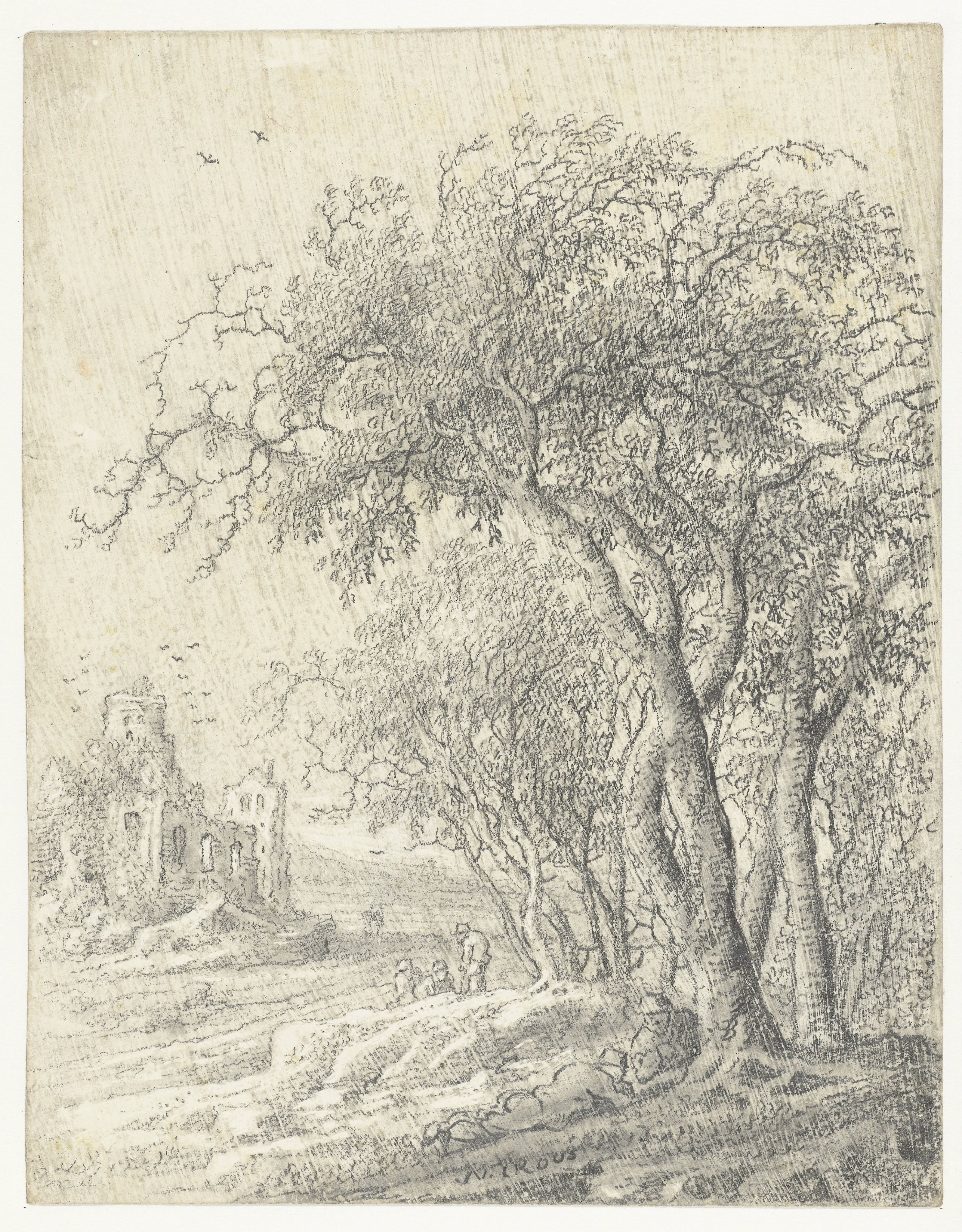 Landscape with Trees and a Ruin
