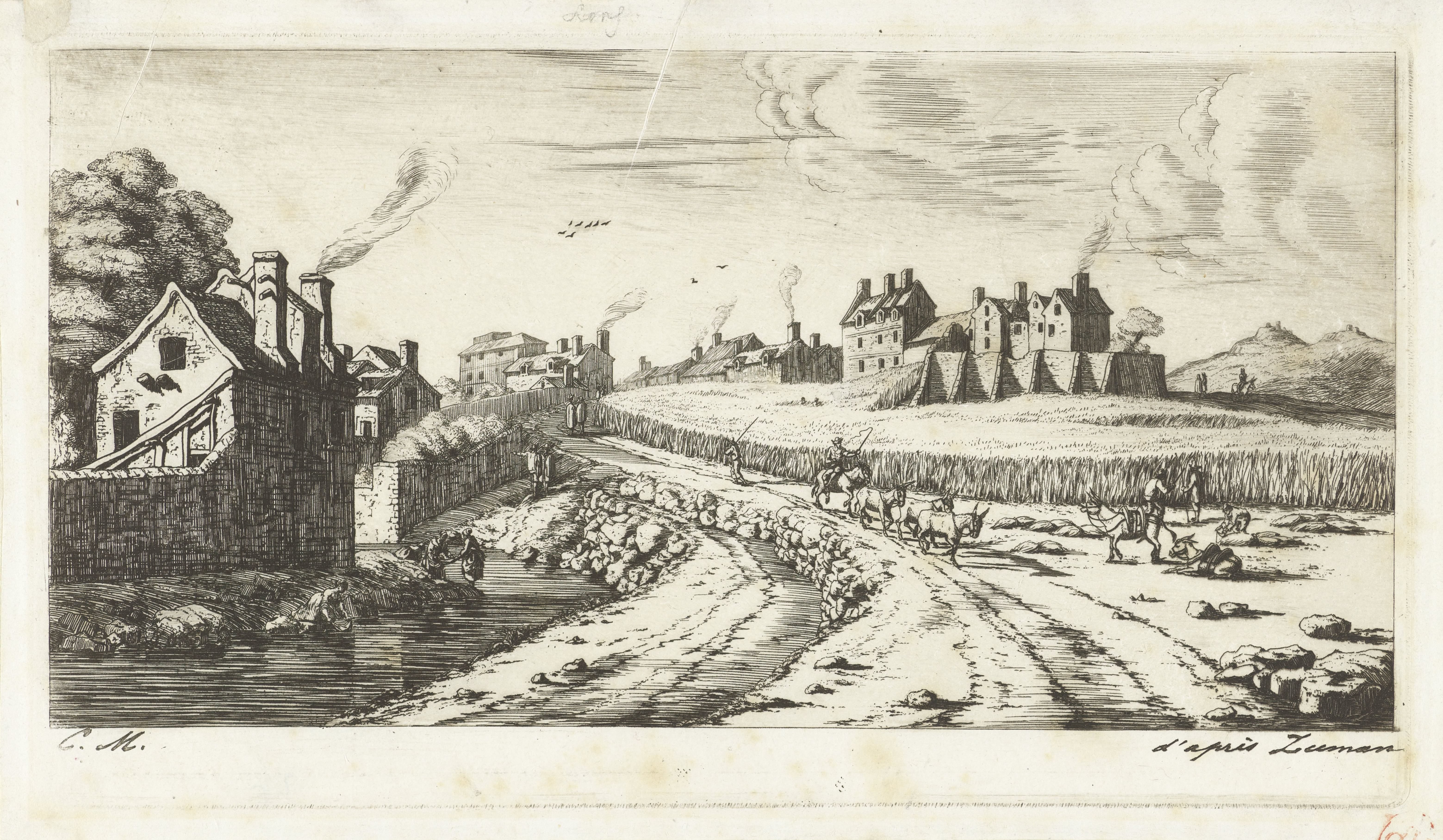Toegangsweg tot de voorstad Saint-Marceau bij Parijs