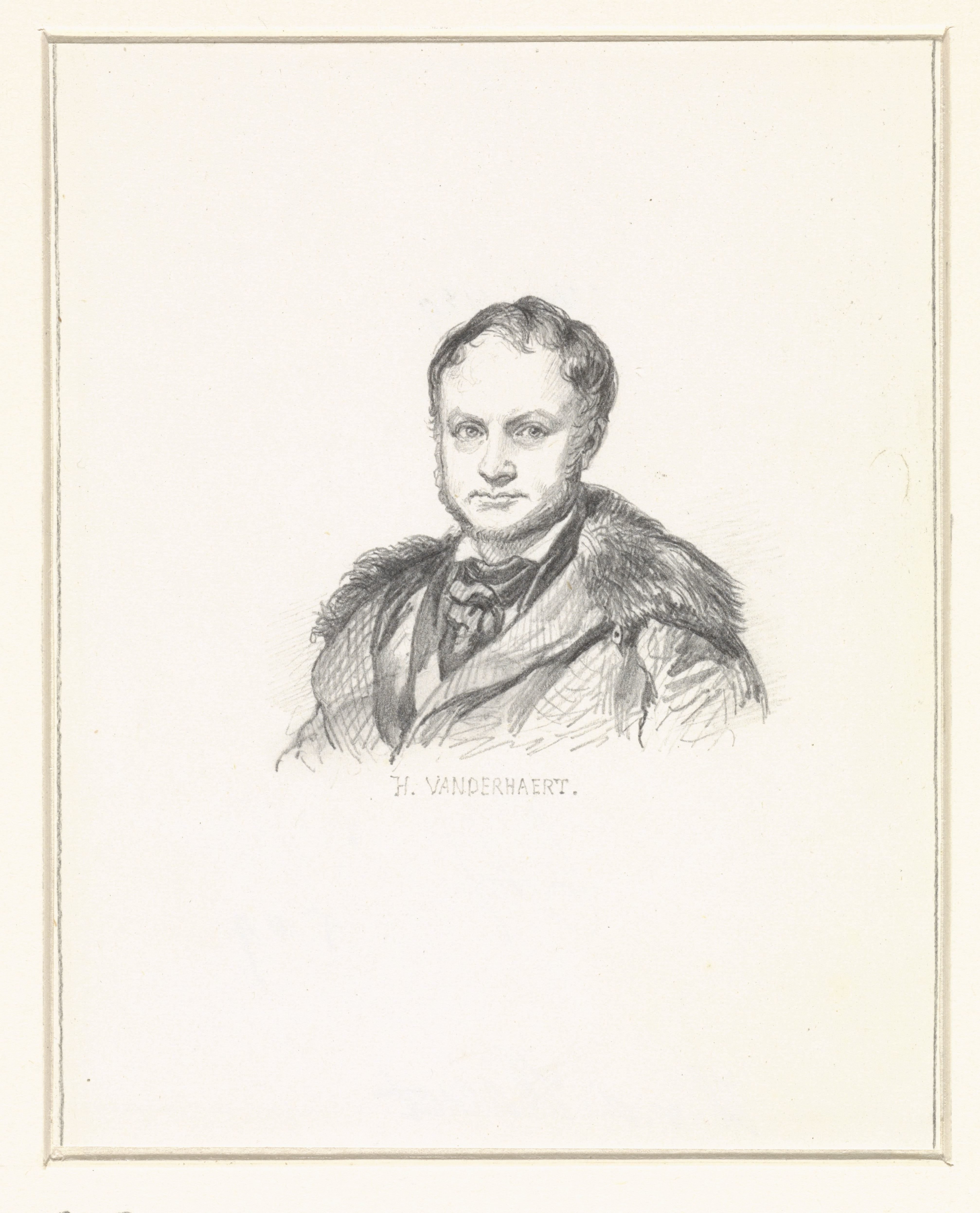 Zelfportret van Henri Van der Haert