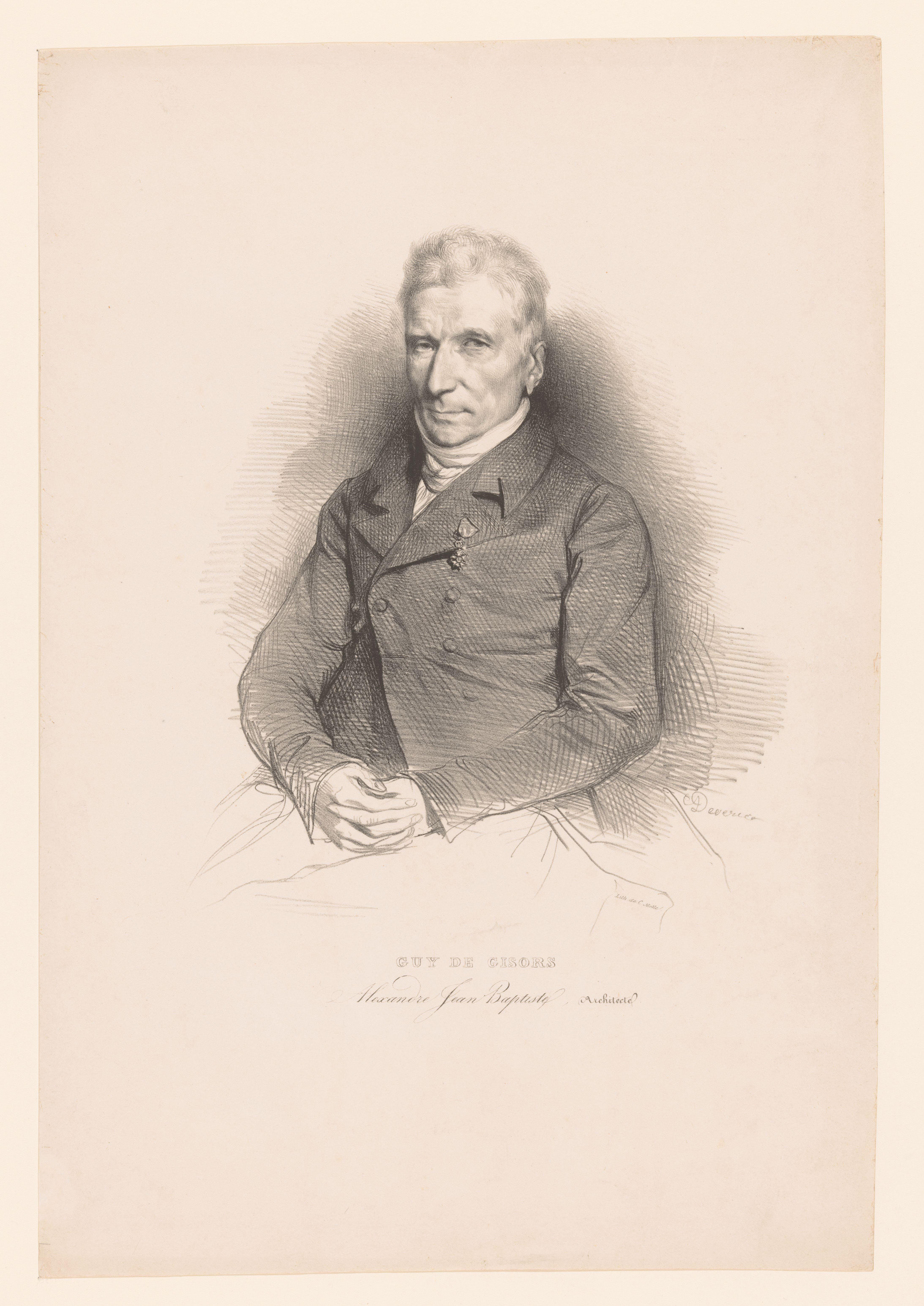 Portret van Alexandre-Jean-Baptiste-Guy de Gisors