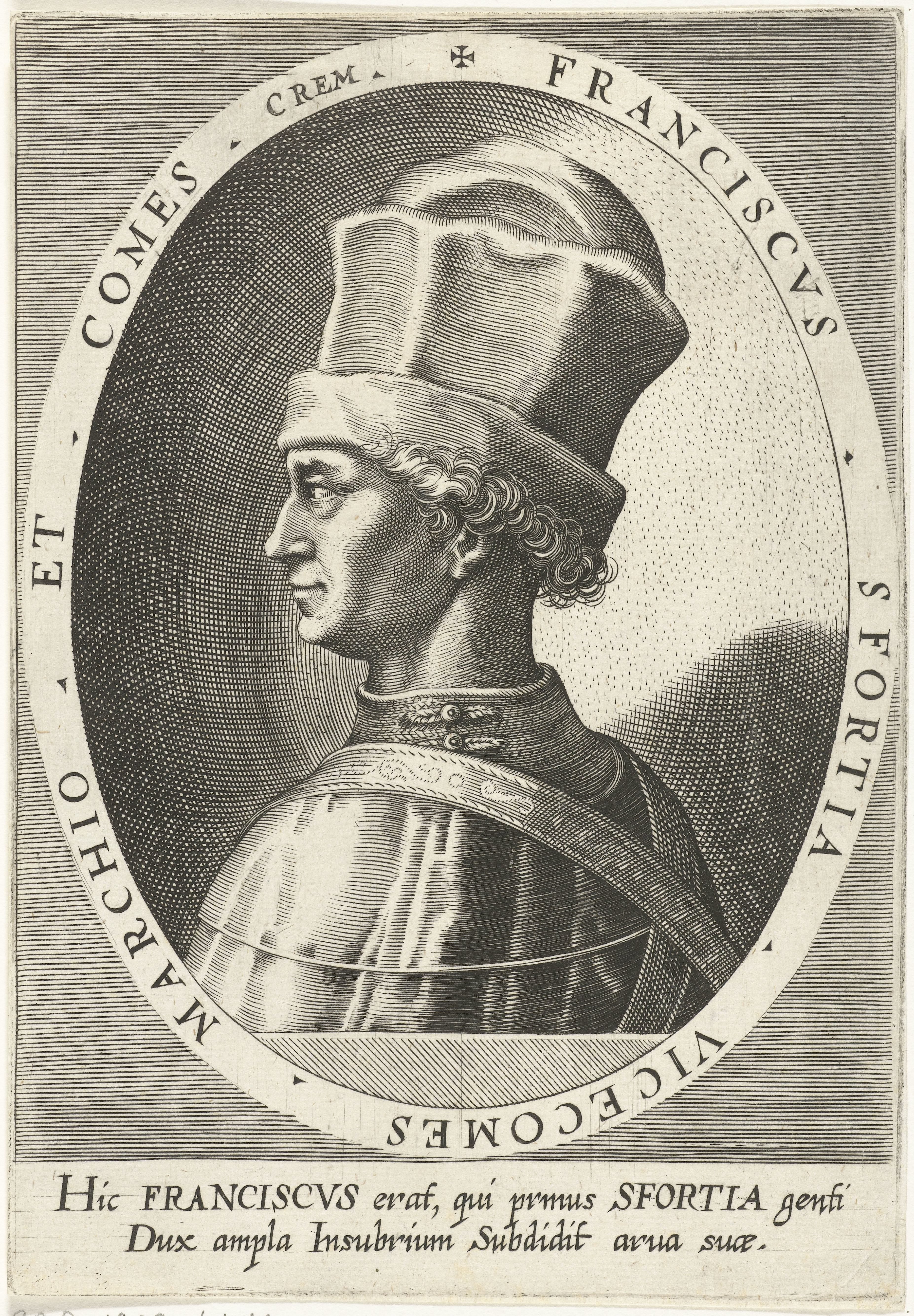 Portret van Francesco I Sforza, hertog van Mailand