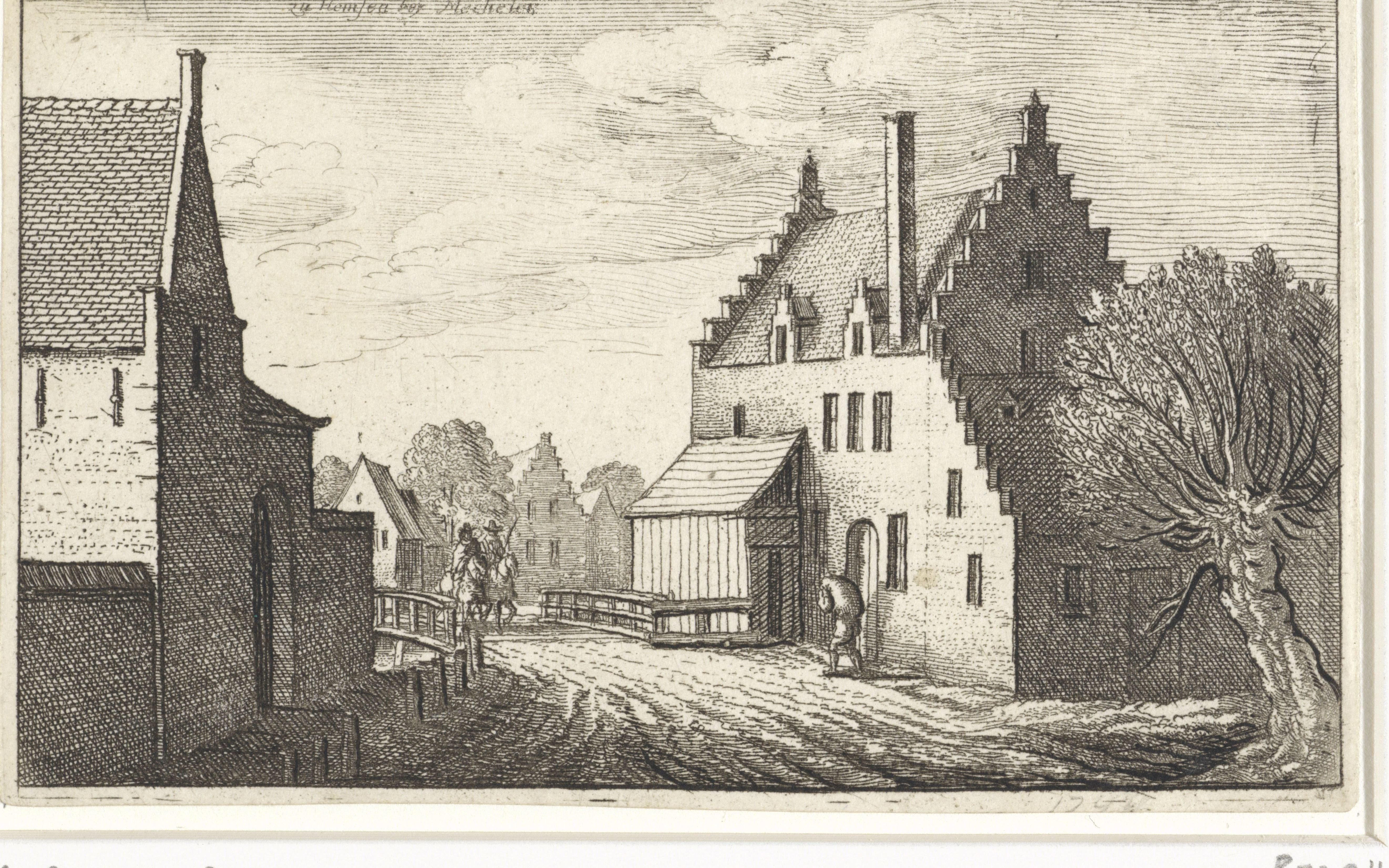 Dorpsstraat in Hemsen nabij Mechelen
