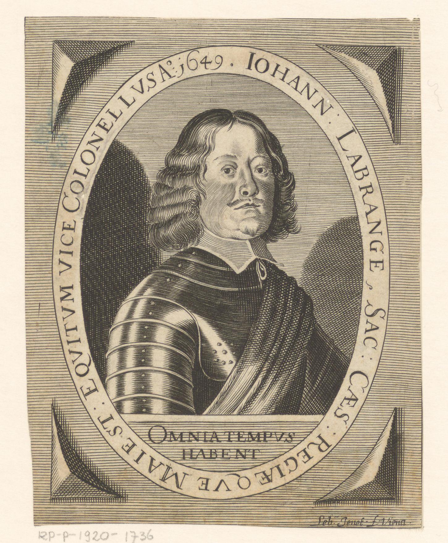 Portret van Johann Labrange