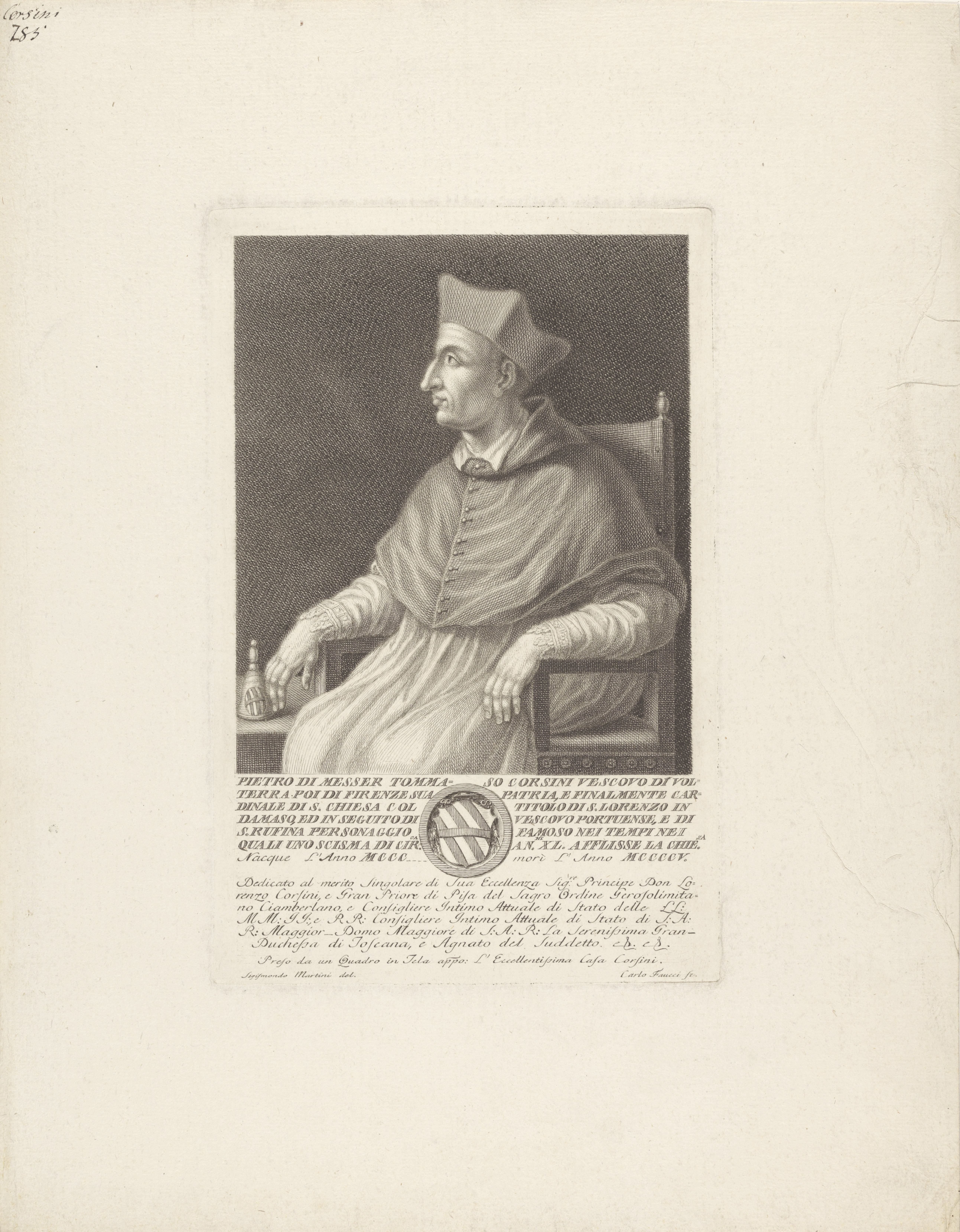 Portret van kardinaal Pietro Corsini
