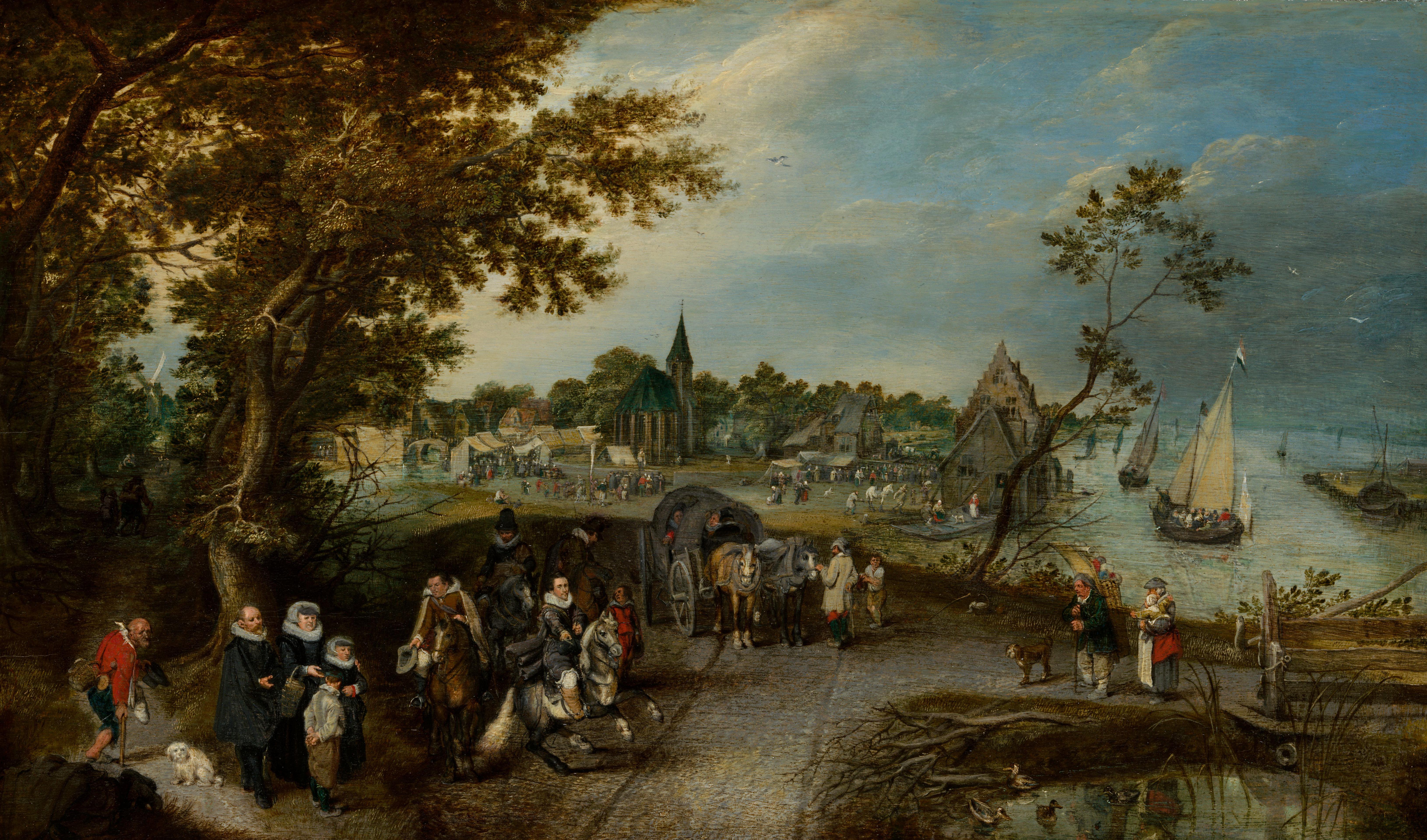Landscape with Figures and a Village Fair (Village Kermesse)
