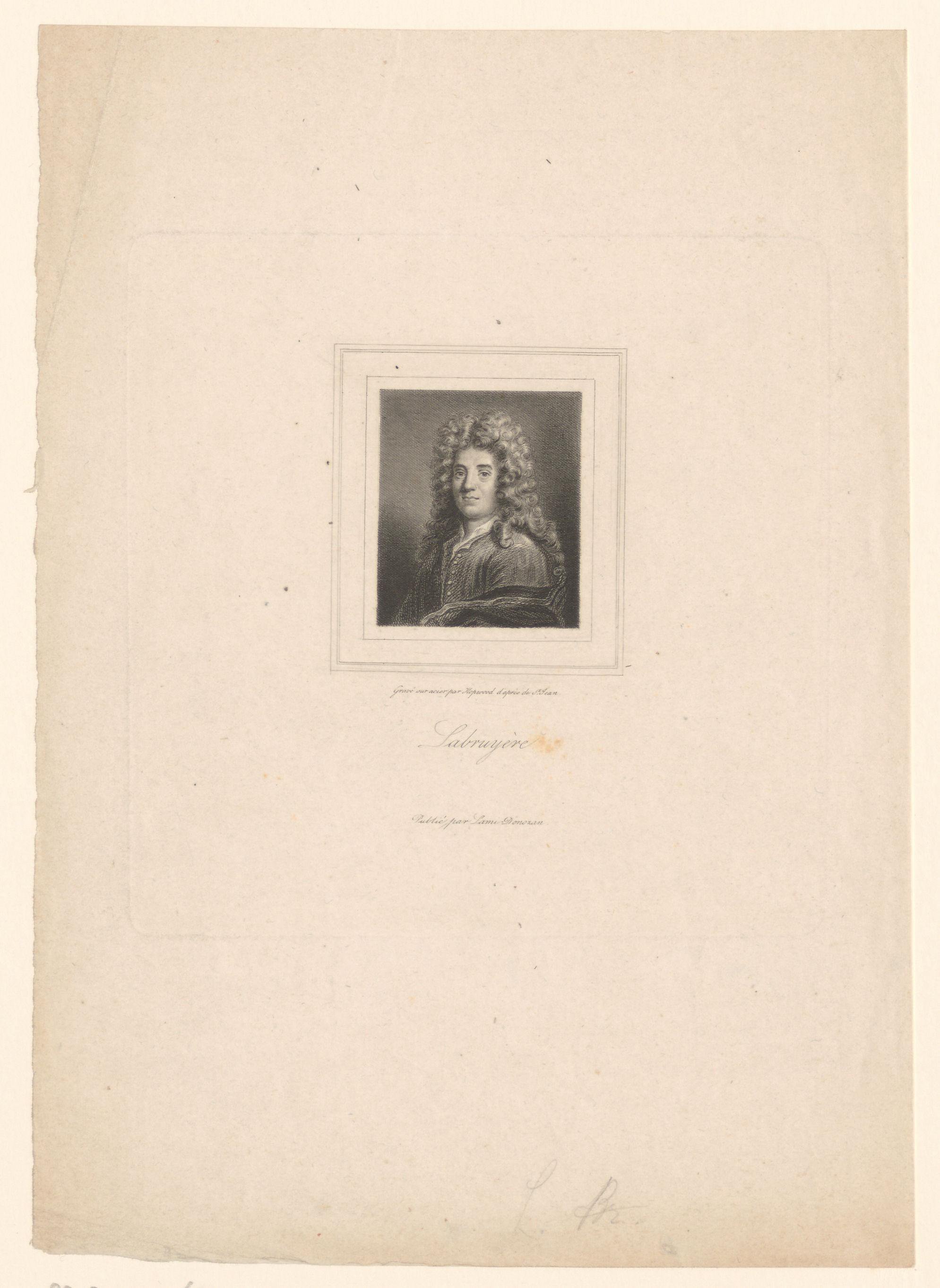 Portret van Jean de La Bruyère