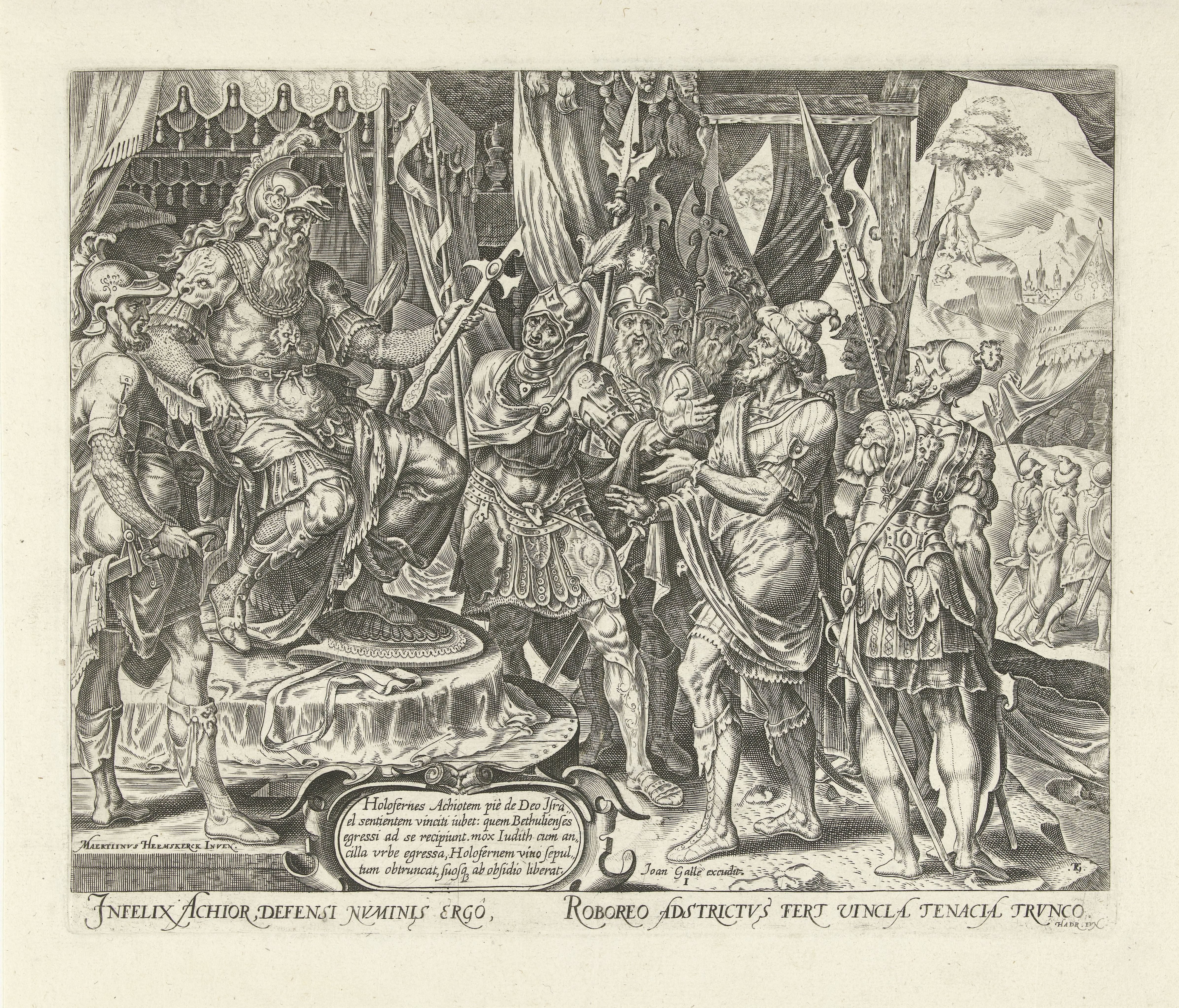 Achior voor Holofernes