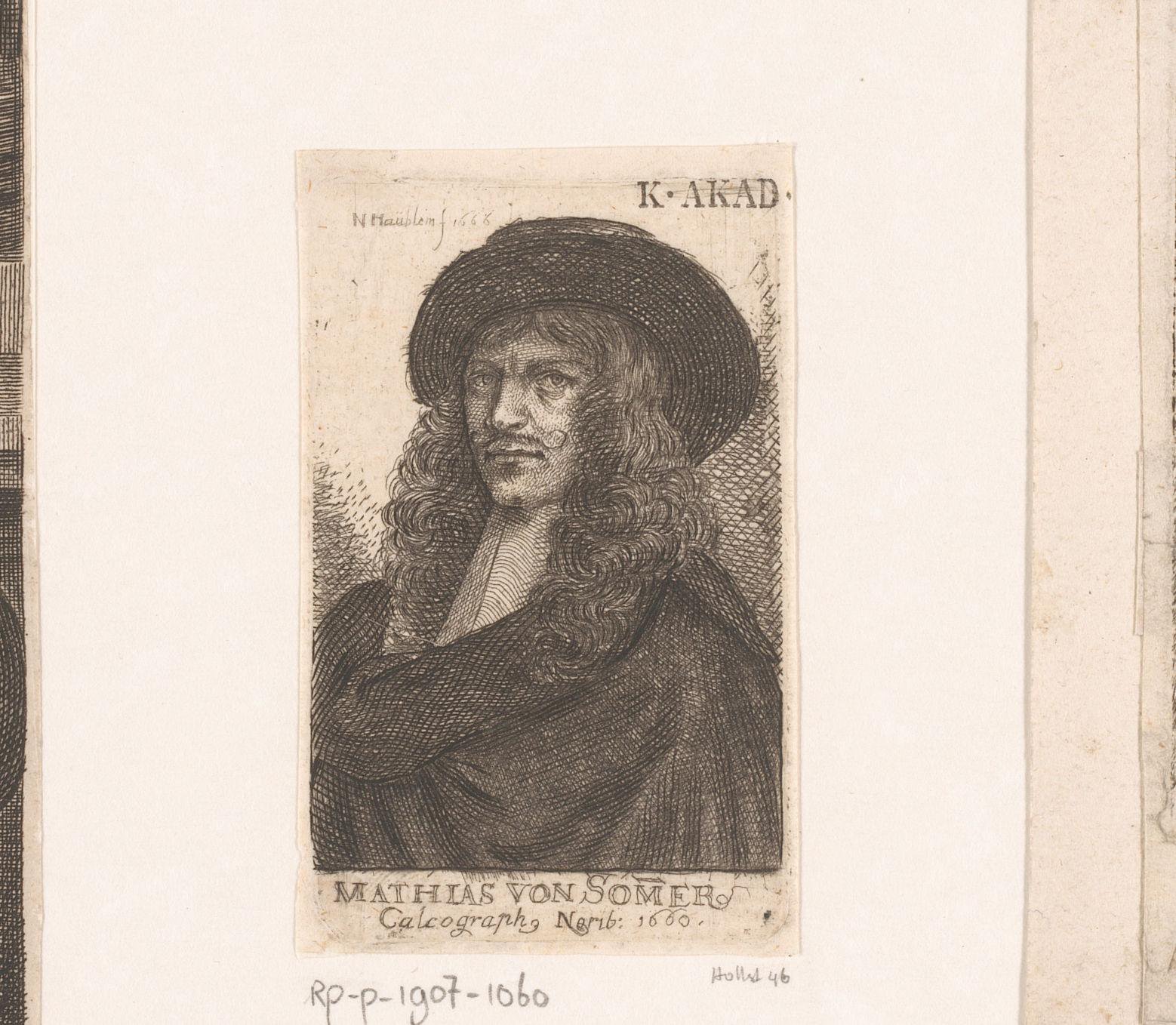 Portret van Mathias van Somer
