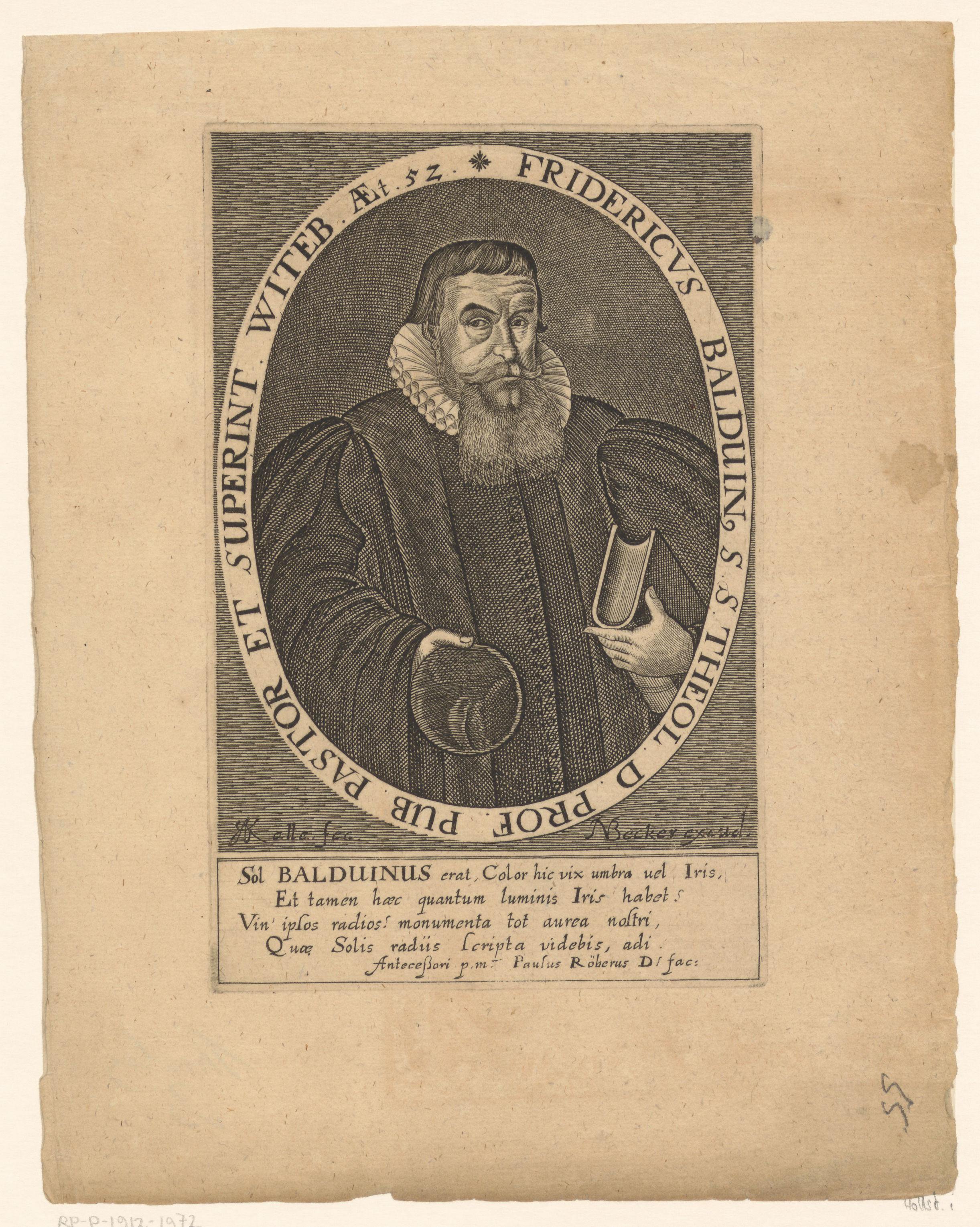 Portret van Friedrich Balduin