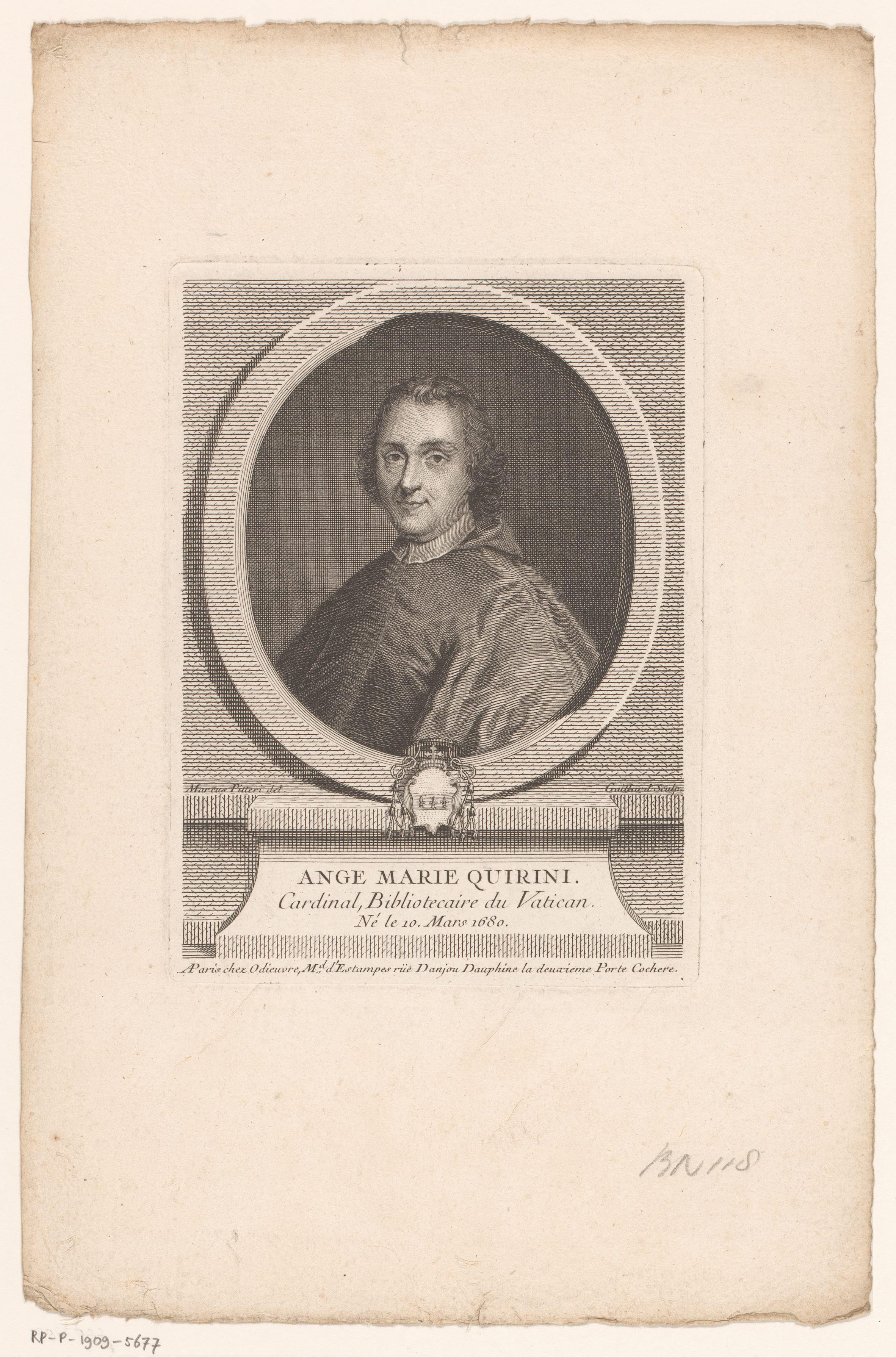 Portret van Angelo Maria Quirini