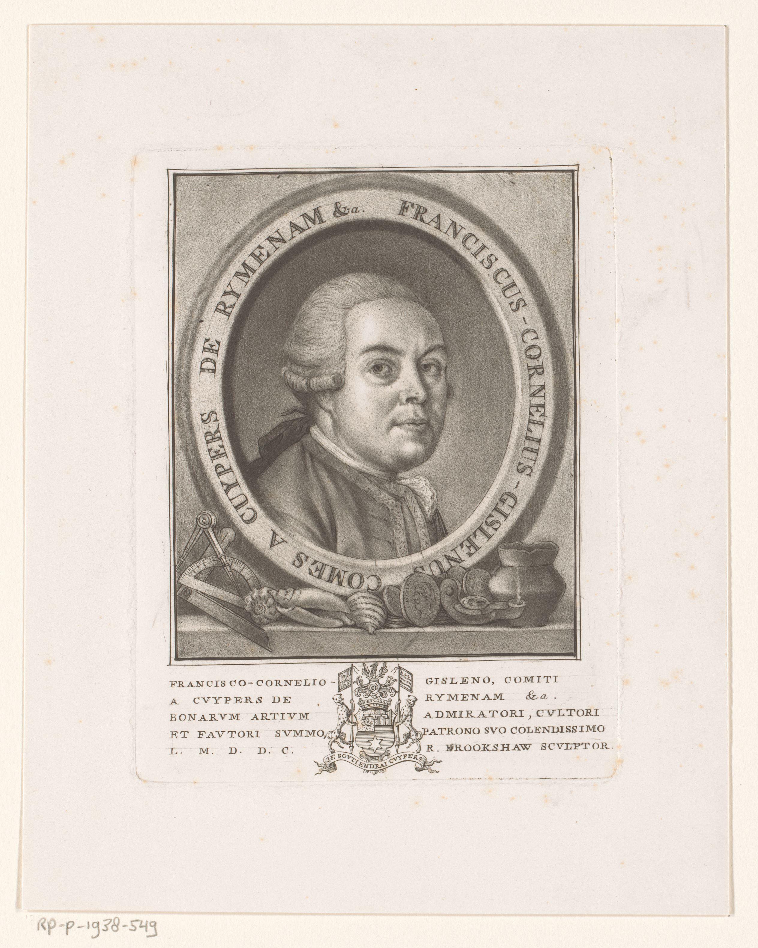Portret van Frans Corneel Gislenus Cuypers van Rijmenam