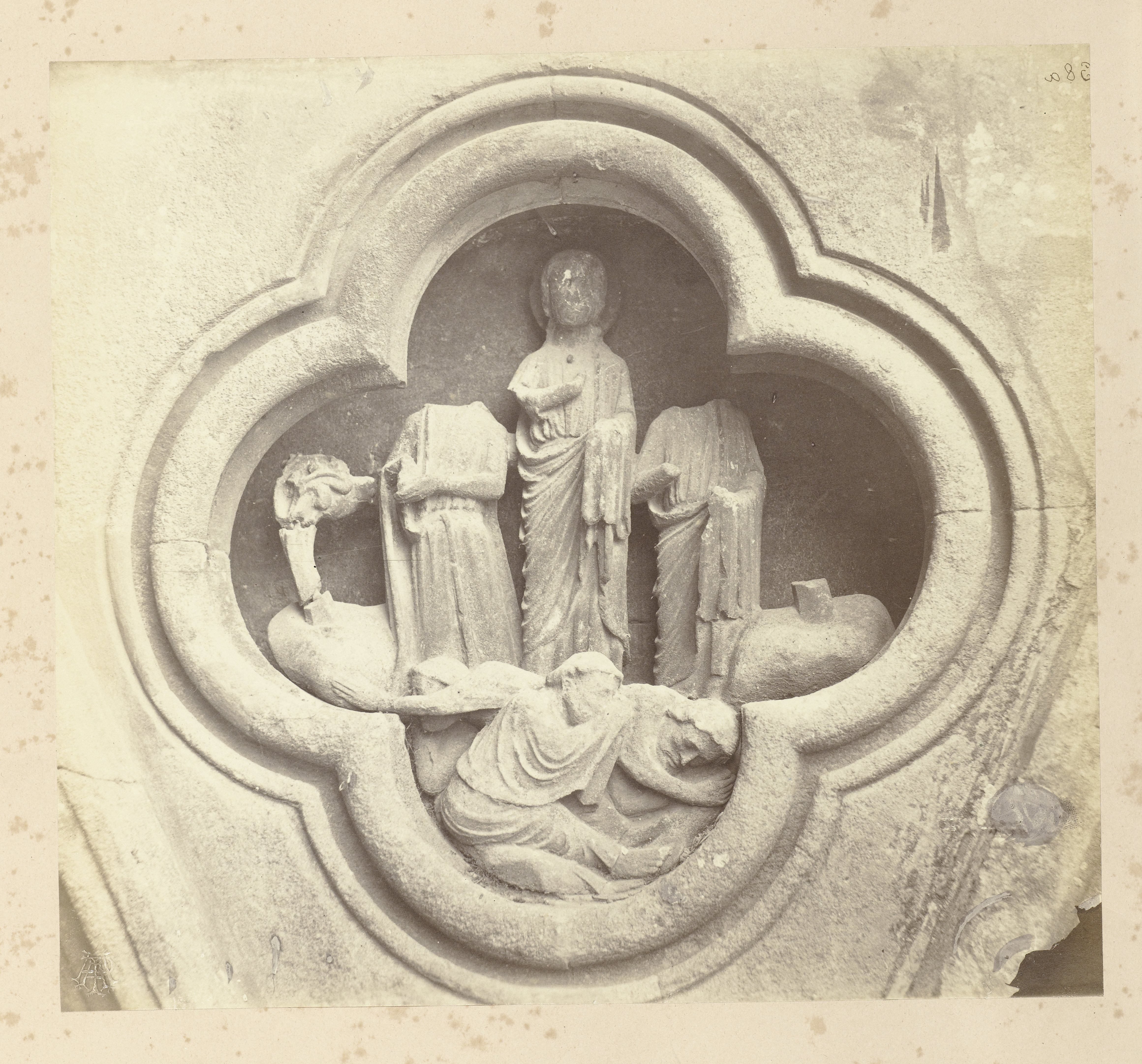 Beeldengroep in de kathedraal van Wells