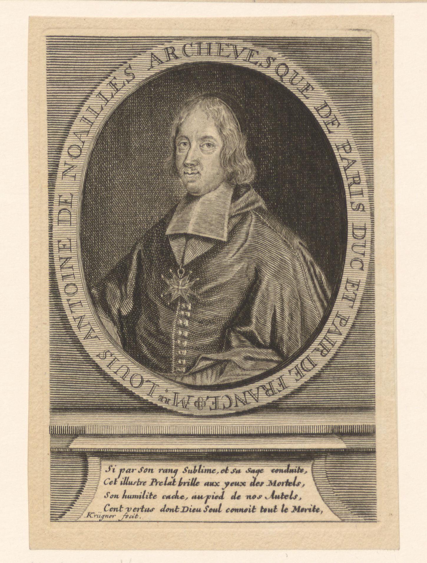 Portret van Louis-Antoine de Noailles