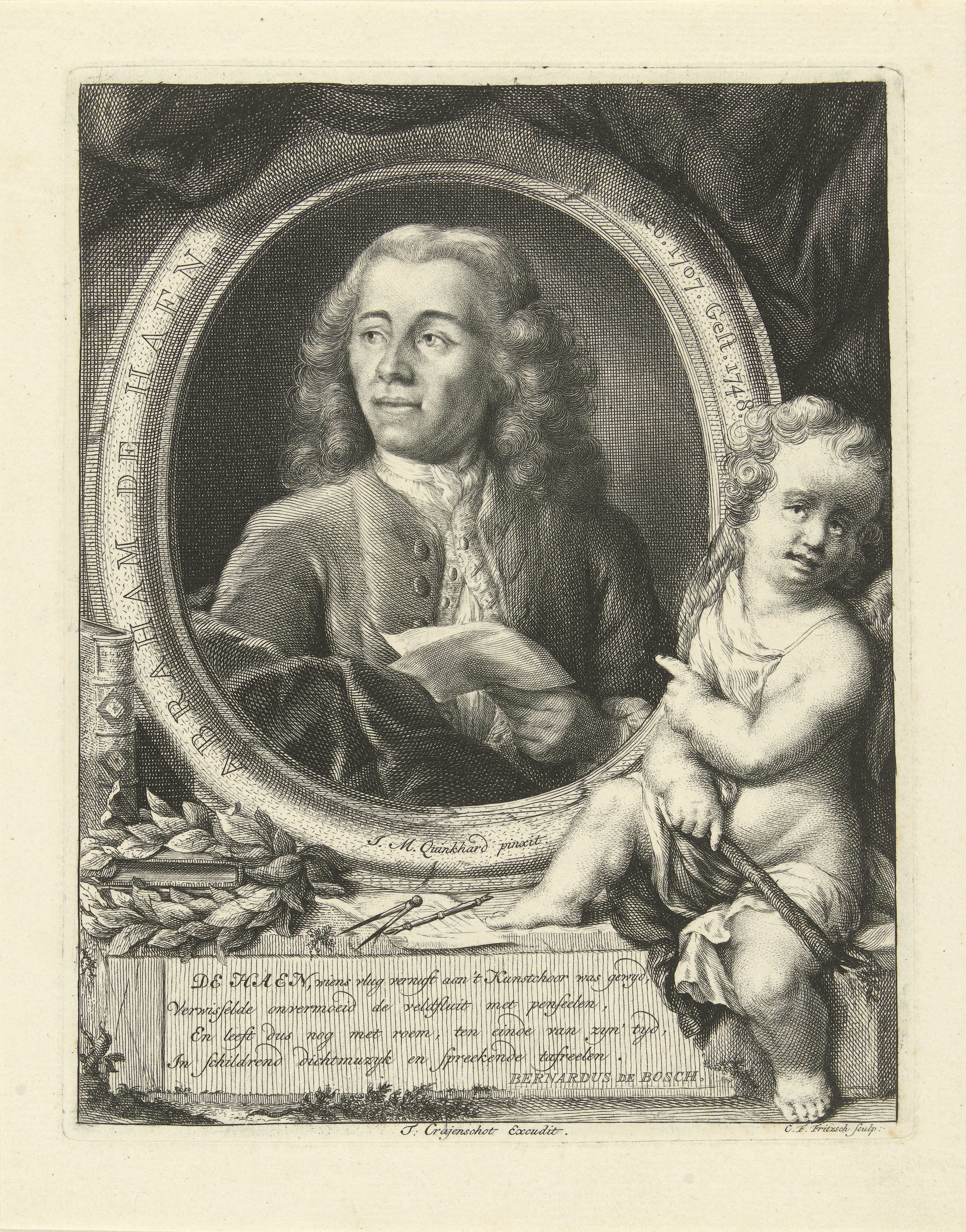 Portret van Abraham de Haen