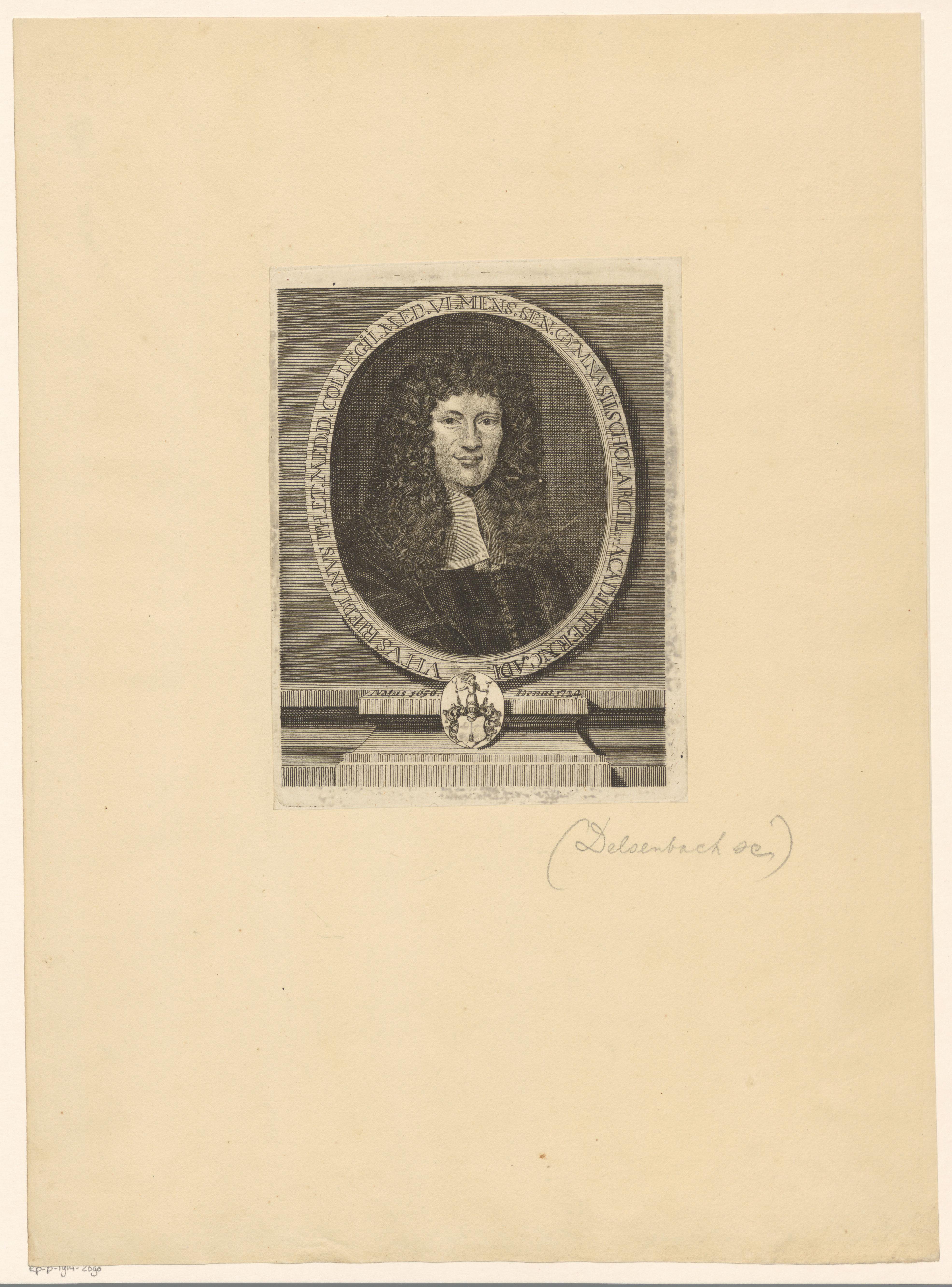 Portret van Veit Riedlin