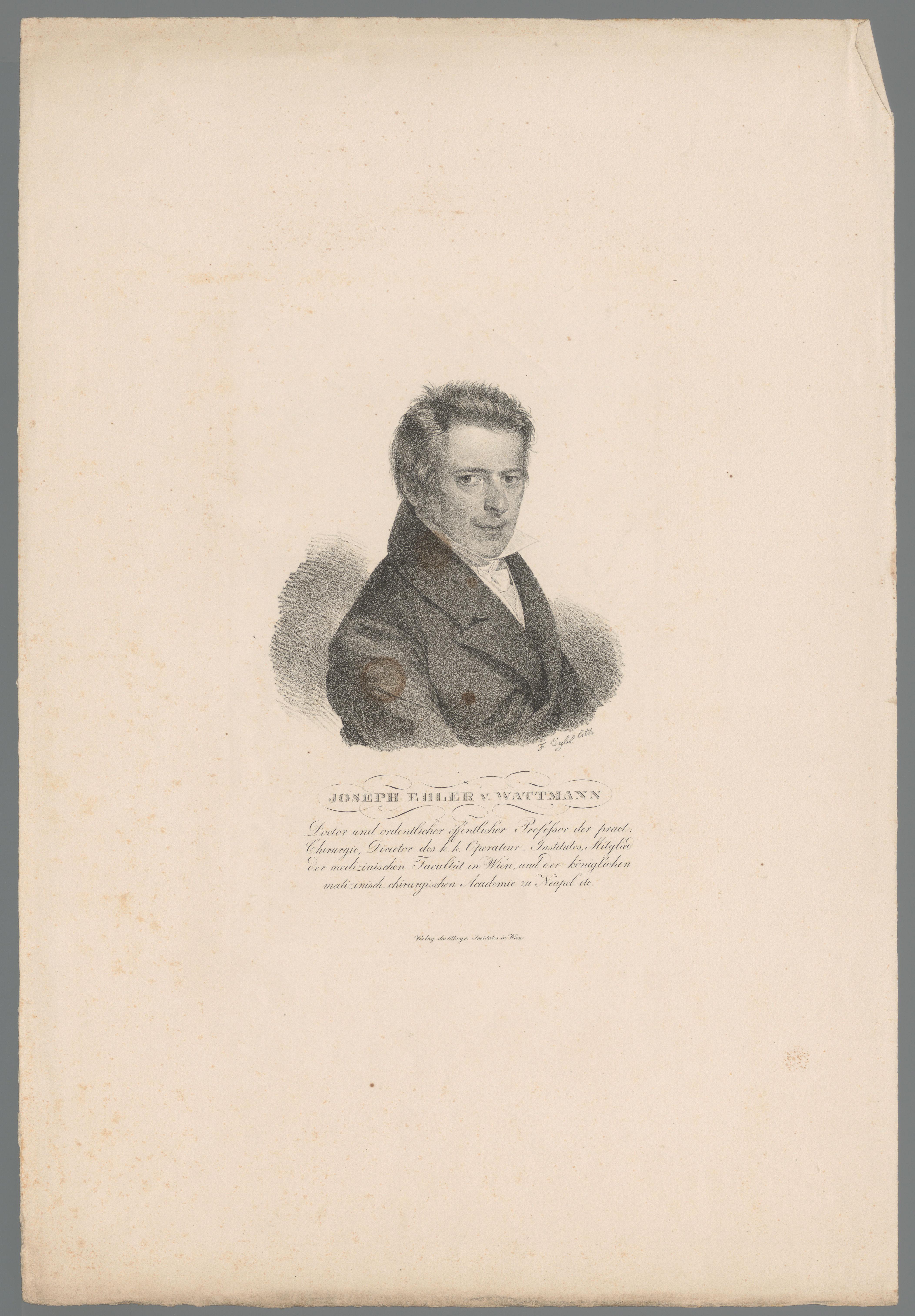 Portret van Joseph von Wattmann