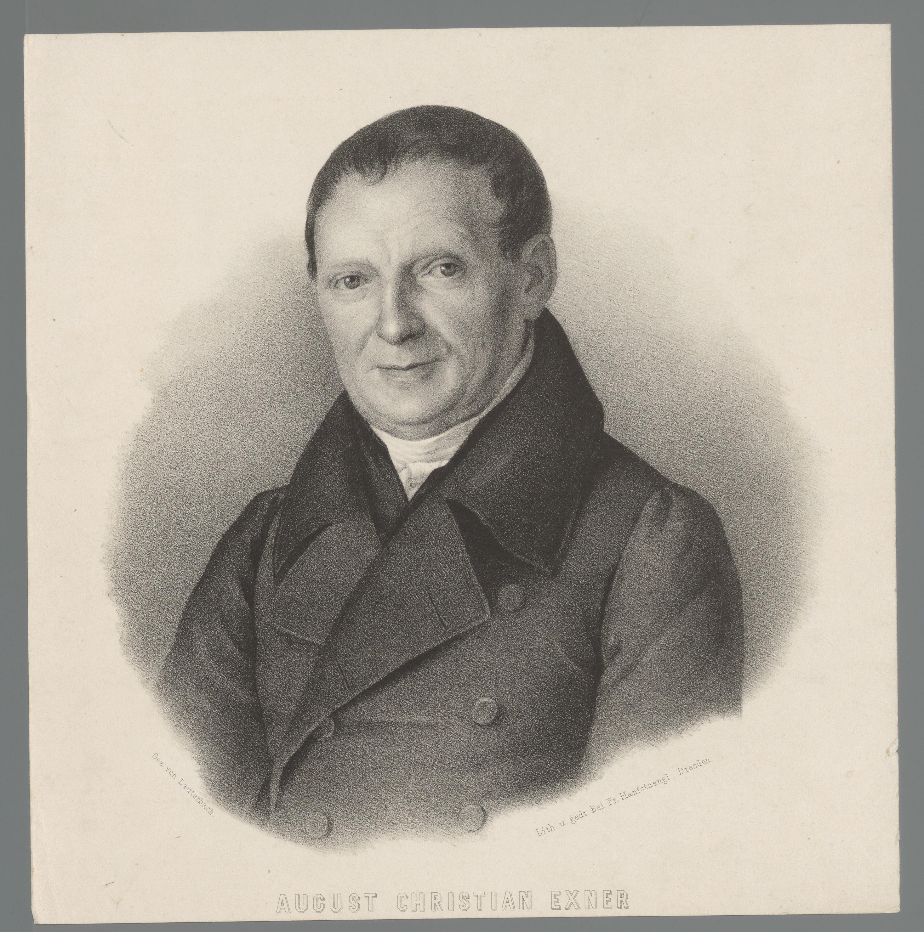 Portret van August Christian Exner