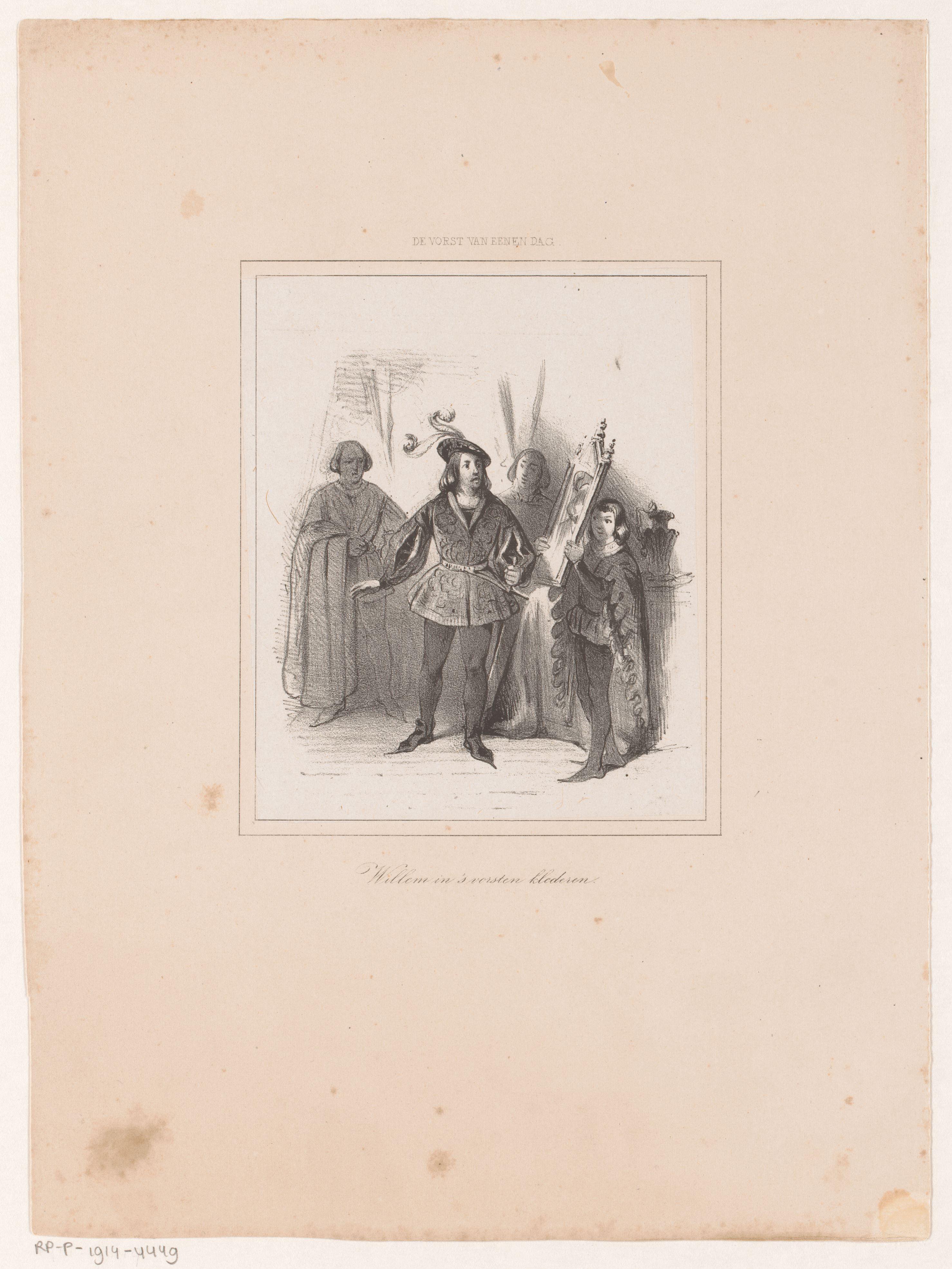 Willem van Nieuwen in de kleren van Filips de Goede