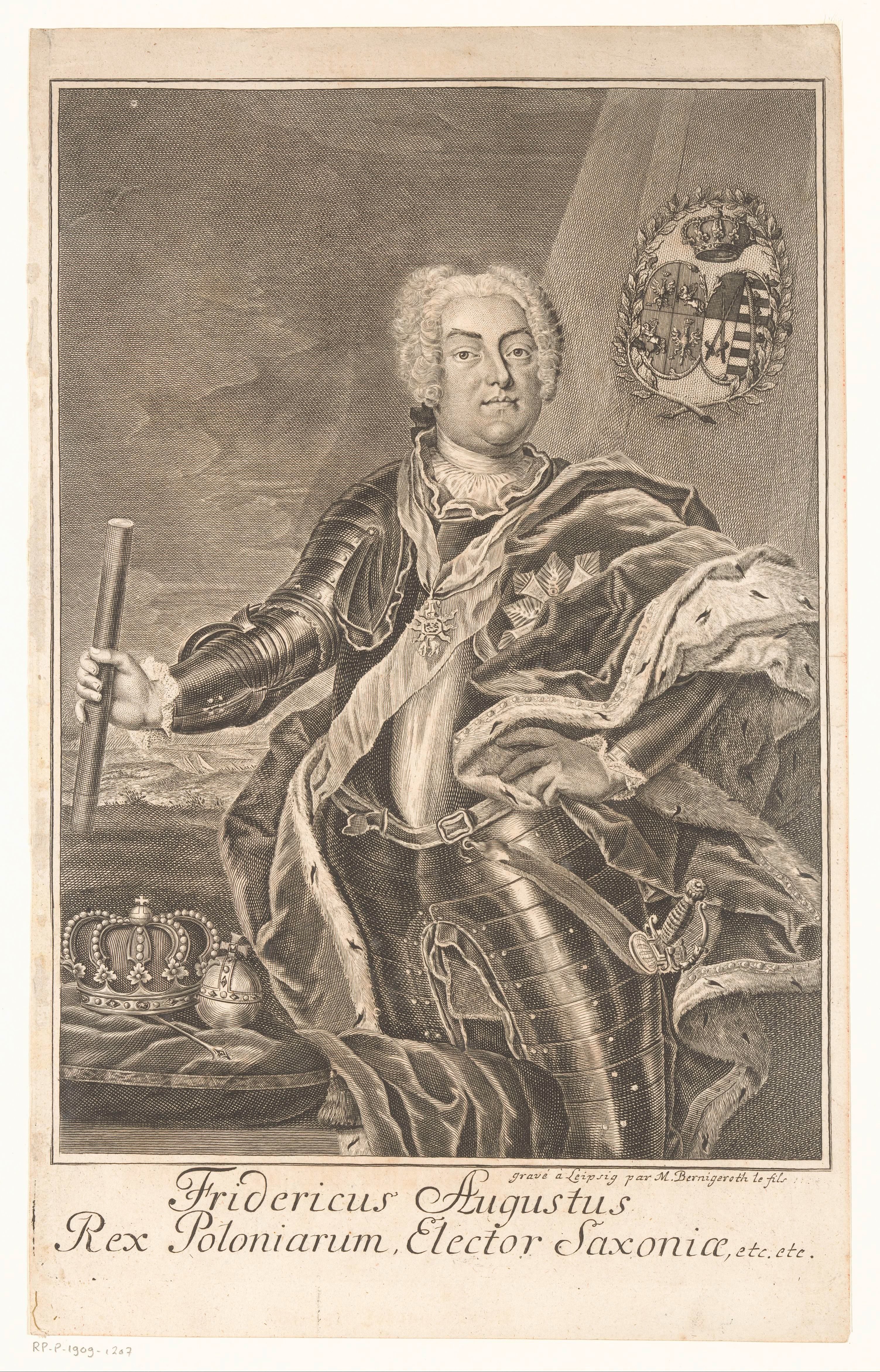 Portret van August III van Polen