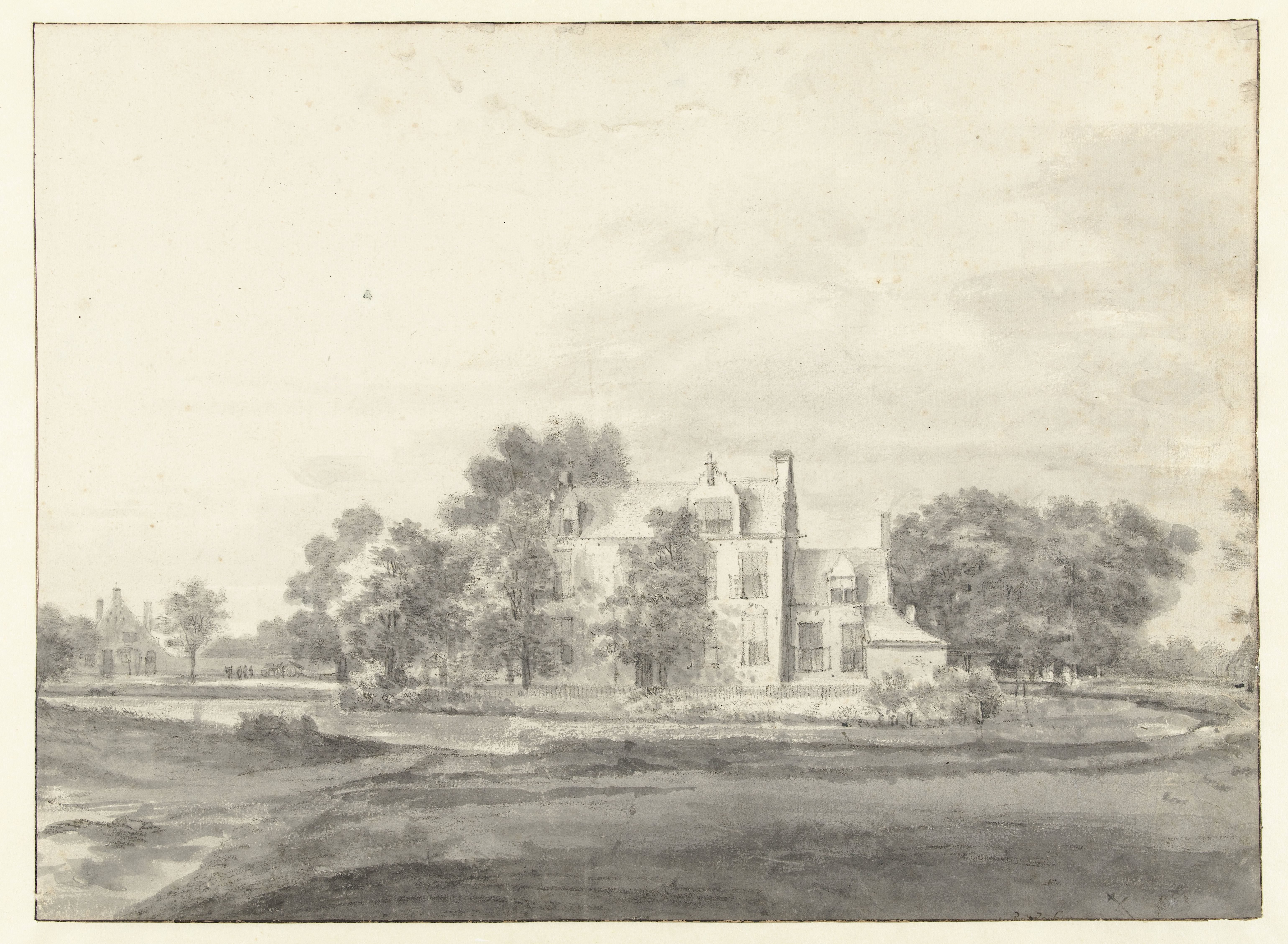 View of Huis Broekhuizen, Seen from the North-west