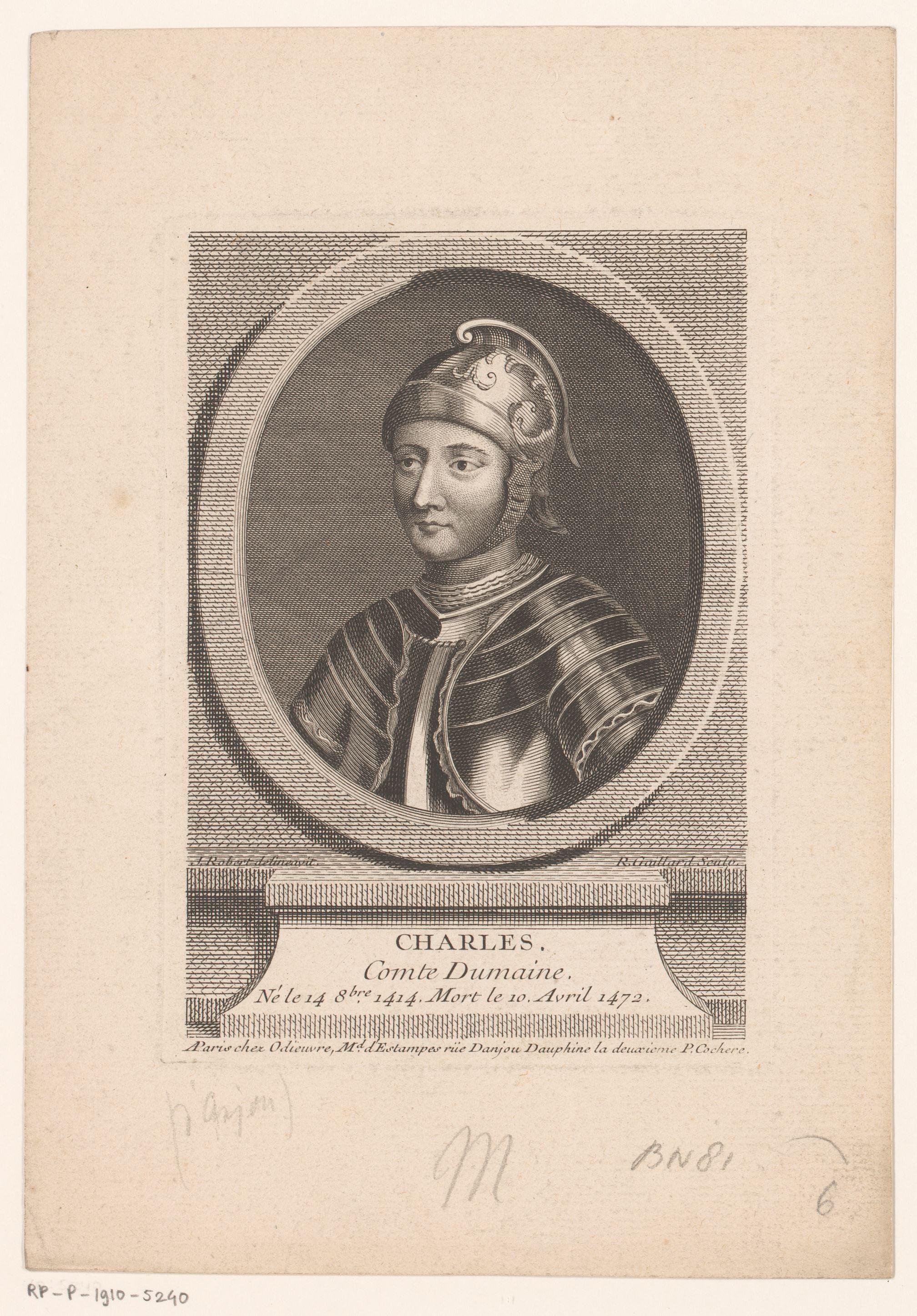 Portret van Karel IV van Maine