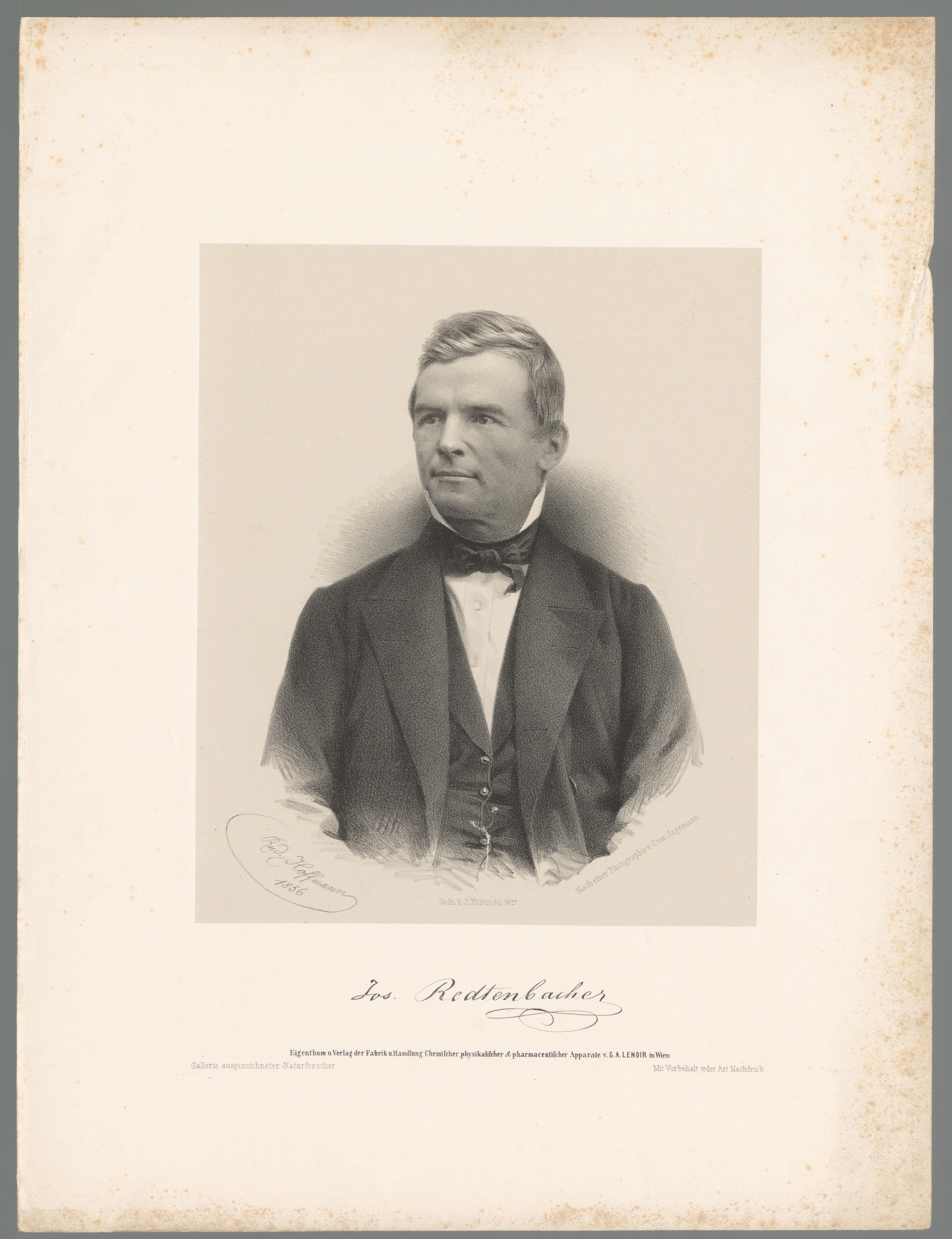 Portret van Josef Redtenbacher