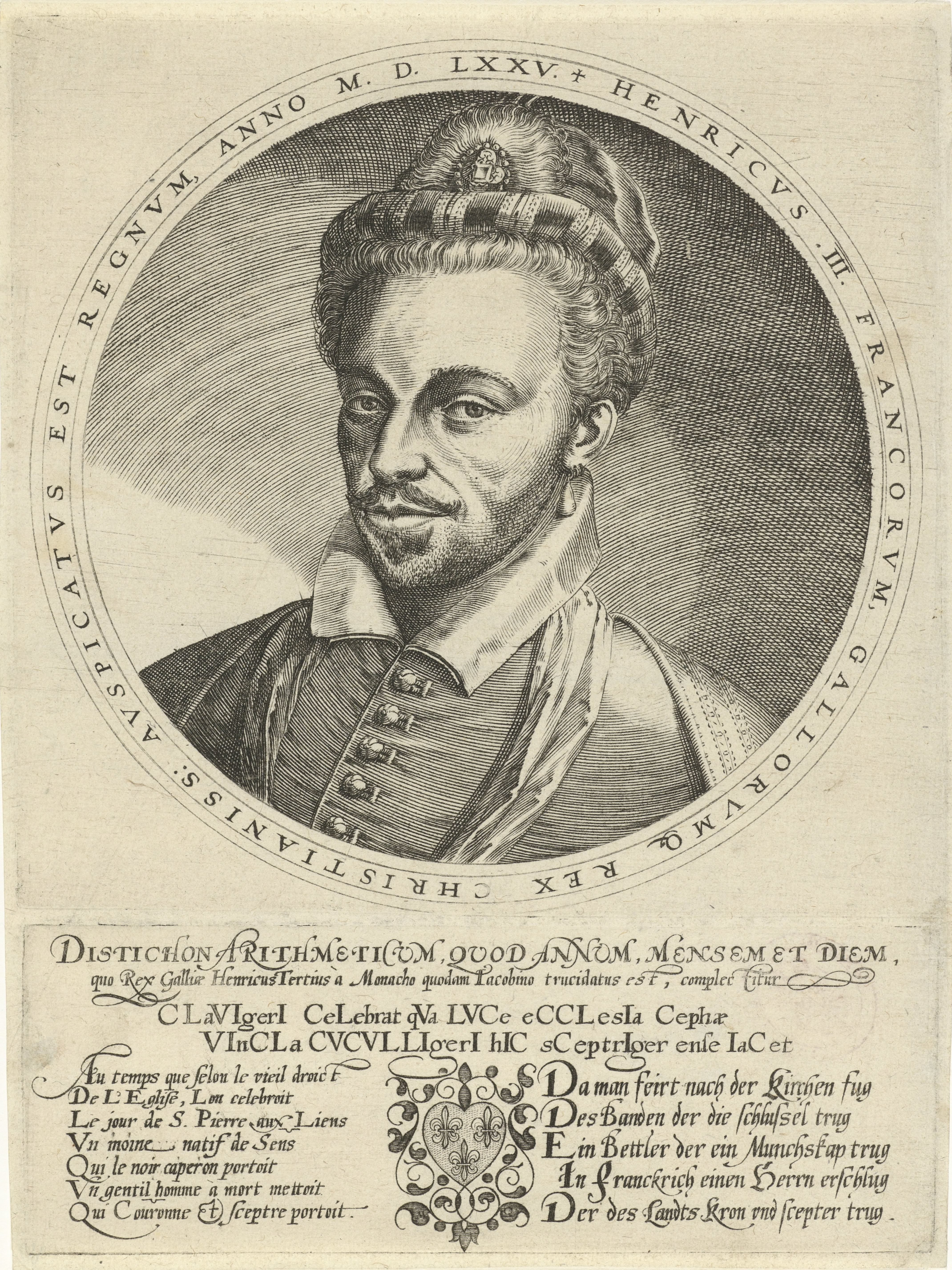 Portret van Hendrik III, koning van Frankrijk