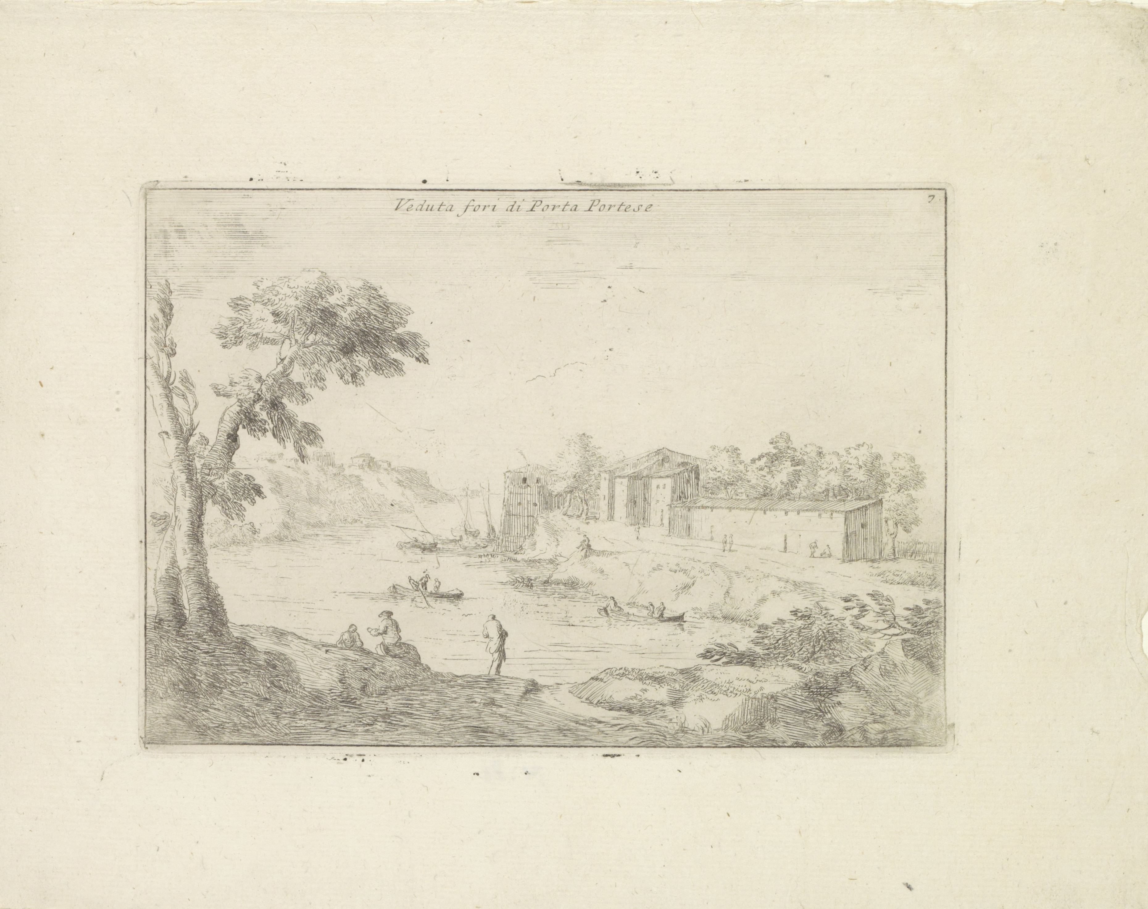 Landschap met de Porta Portese