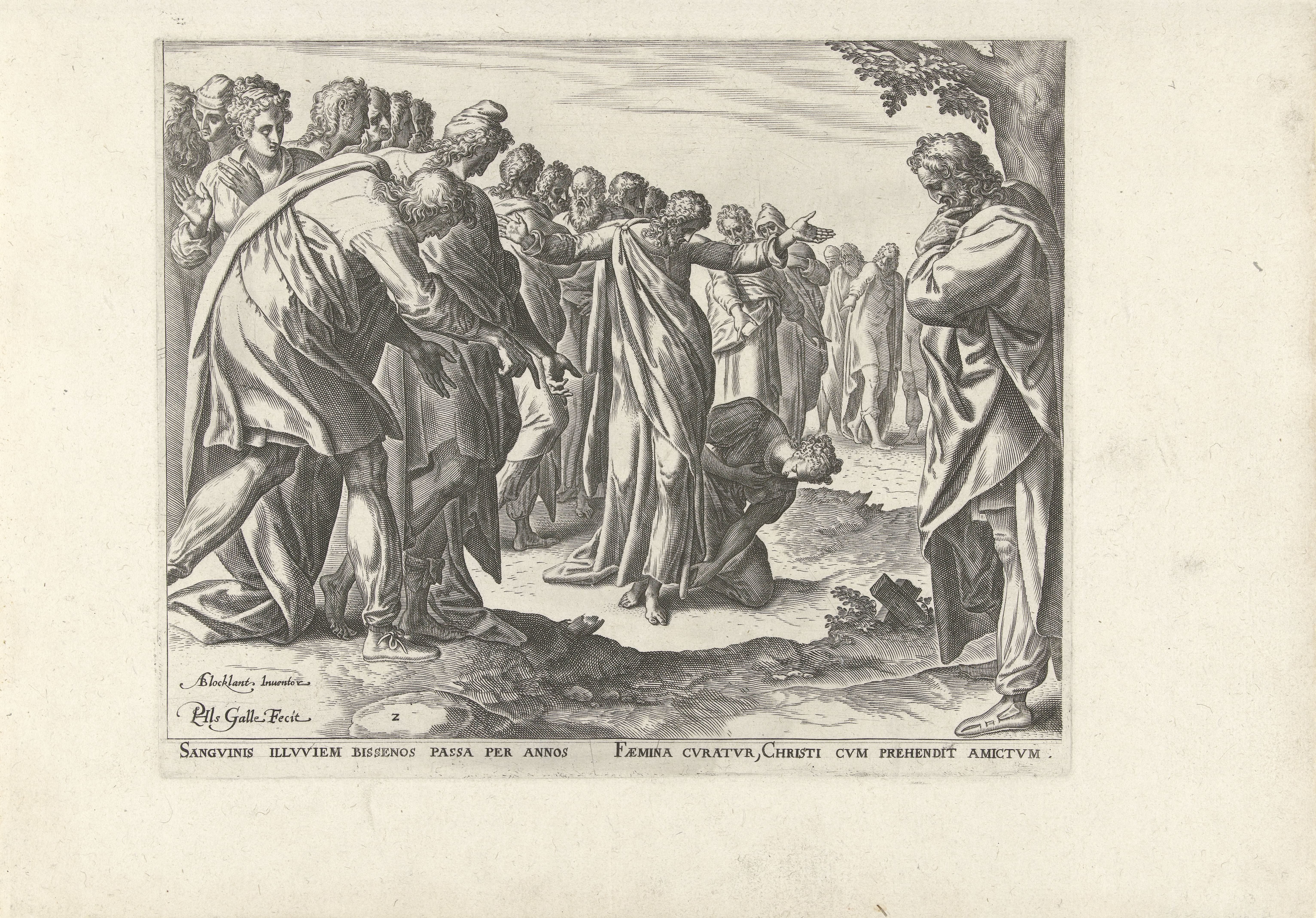 Christus geneest een vrouw met bloedverlies