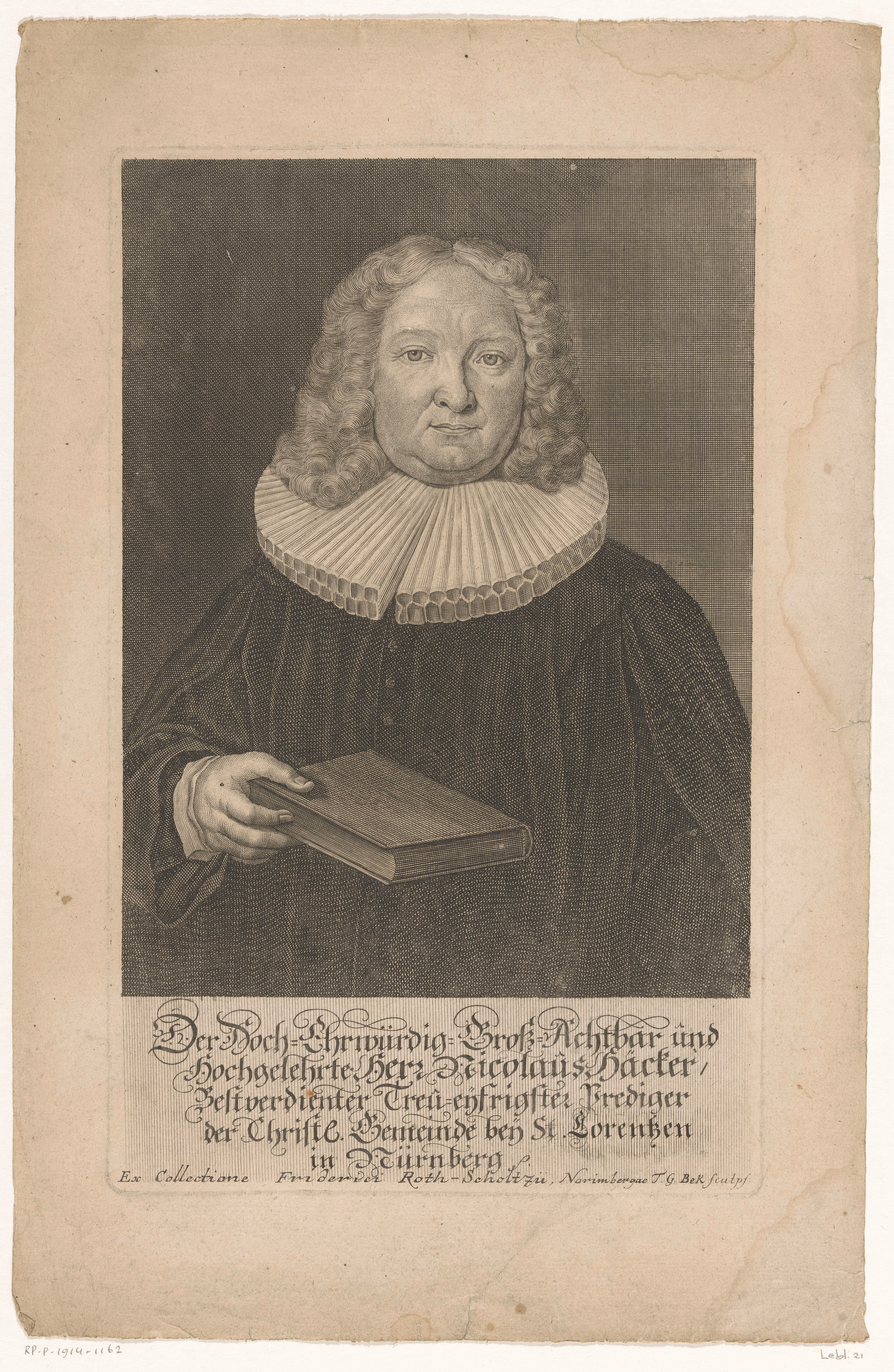 Portret van Nicolaus Haecker