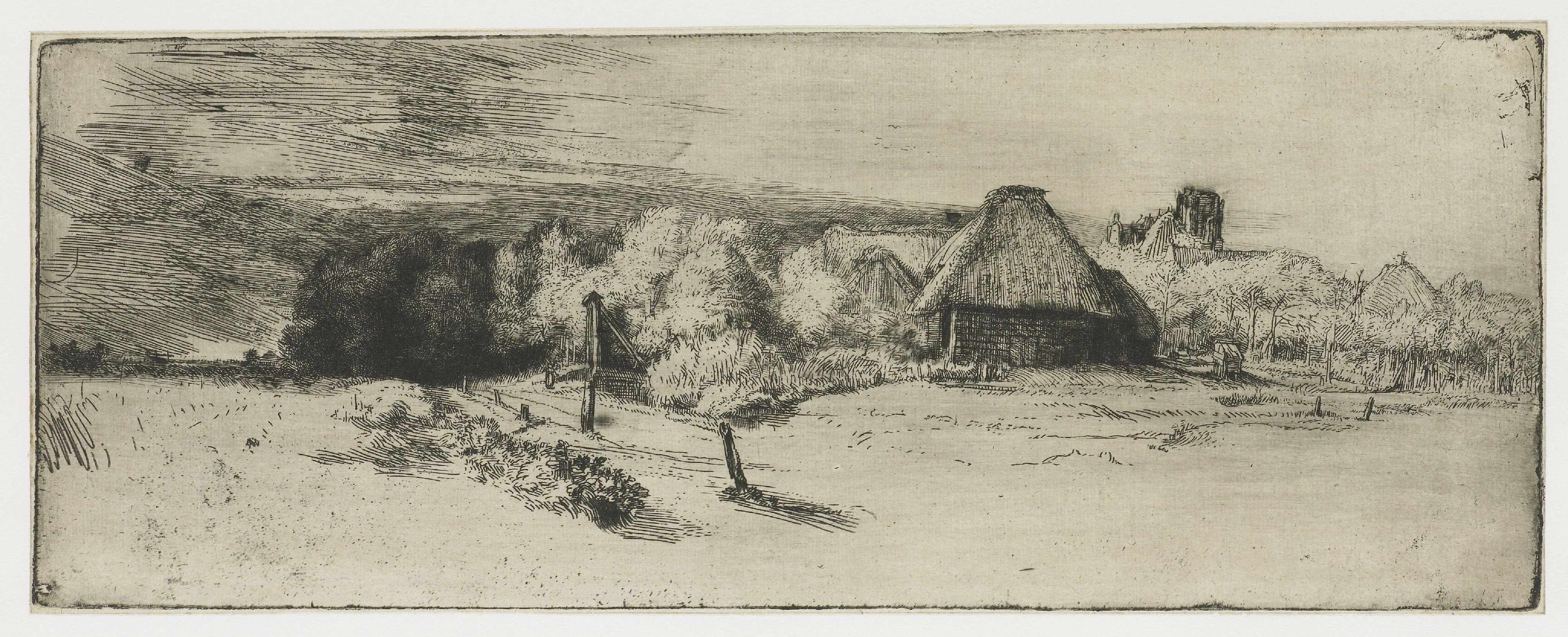 Landscape with a Farm Building and the House with the Tower