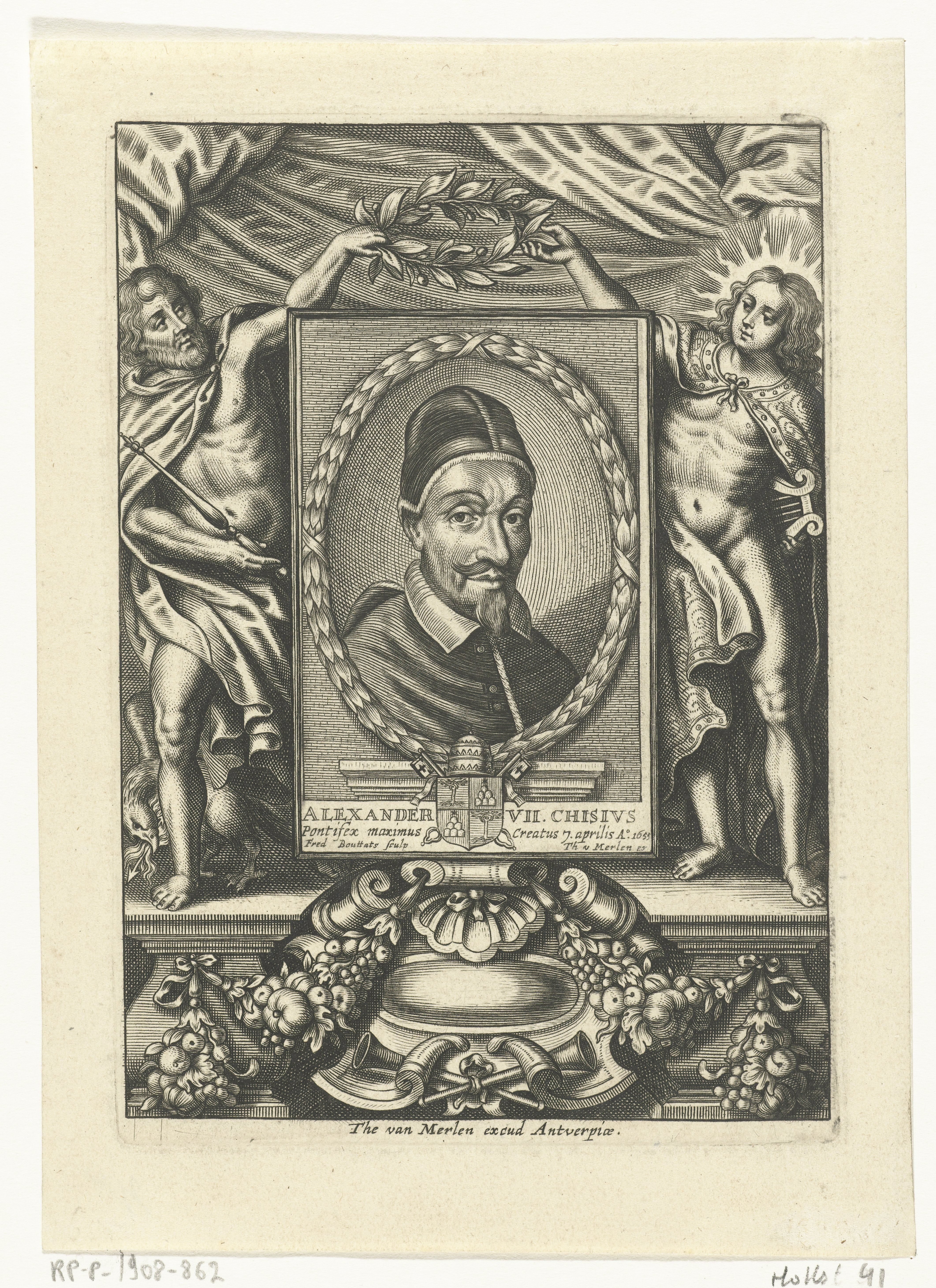 Portret van paus Alexander VII