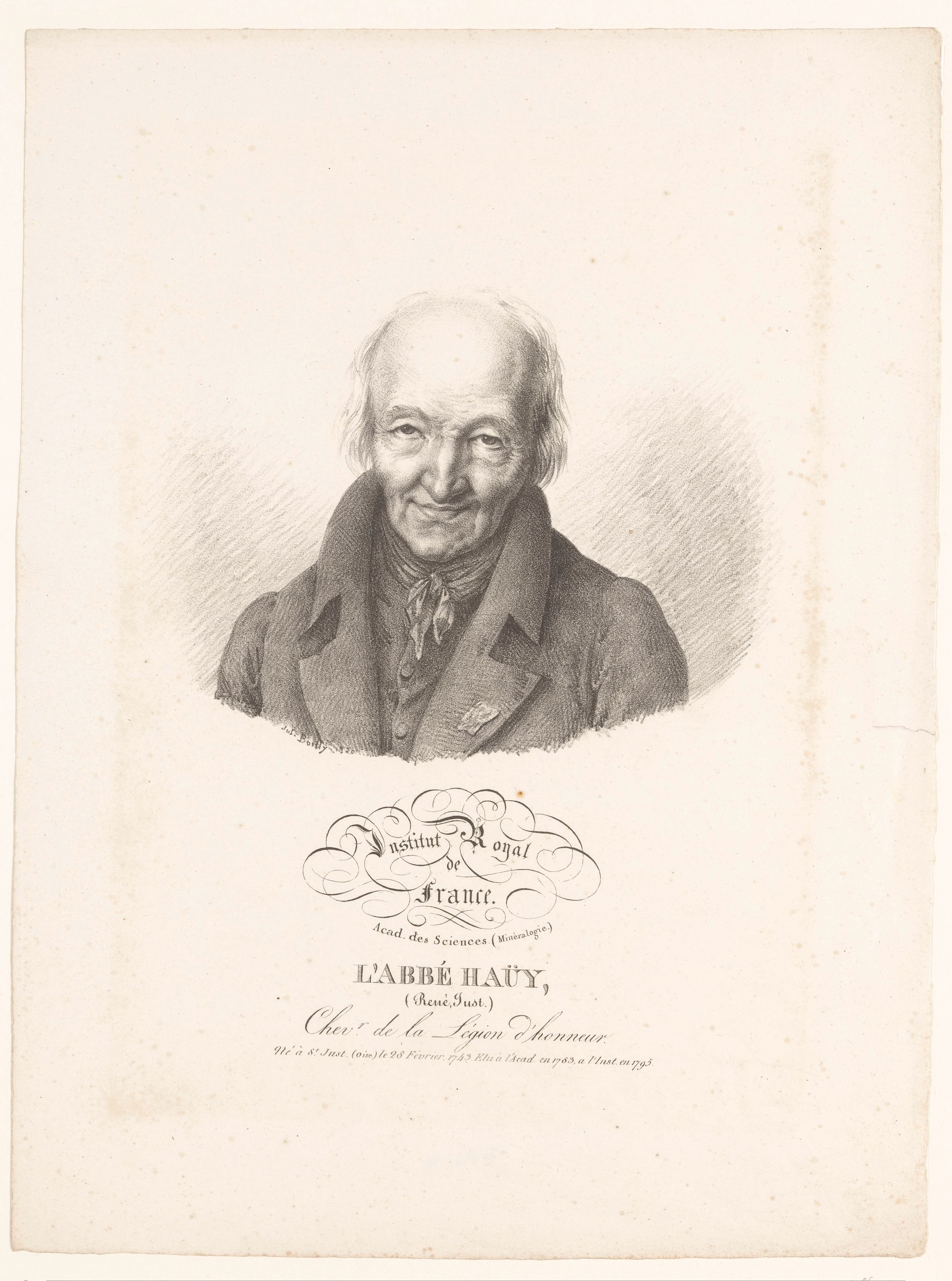 Portret van de mineraloog René Just Haüy
