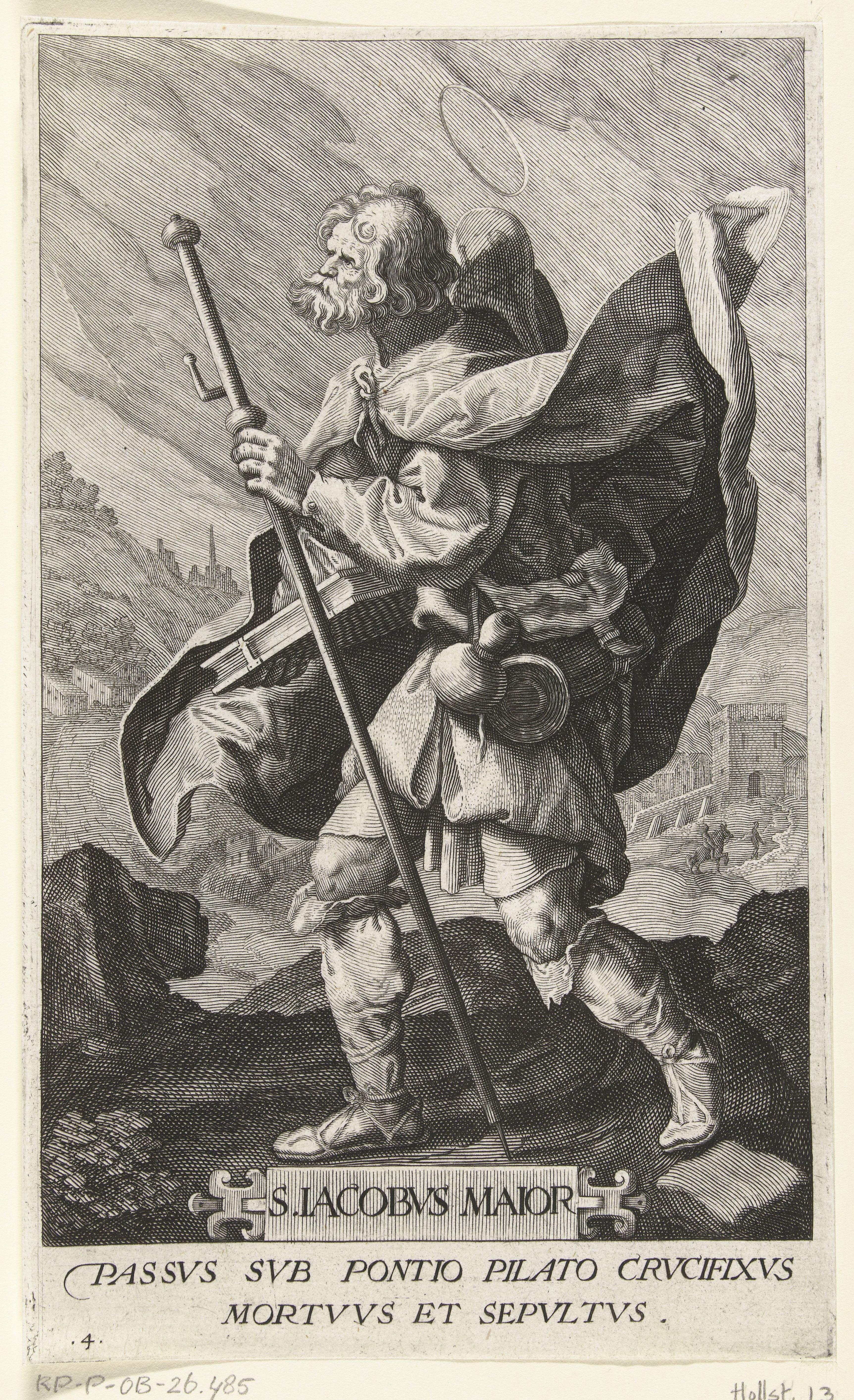Apostel Jakobus de Meerdere (Jacobus Maior) als pelgrim