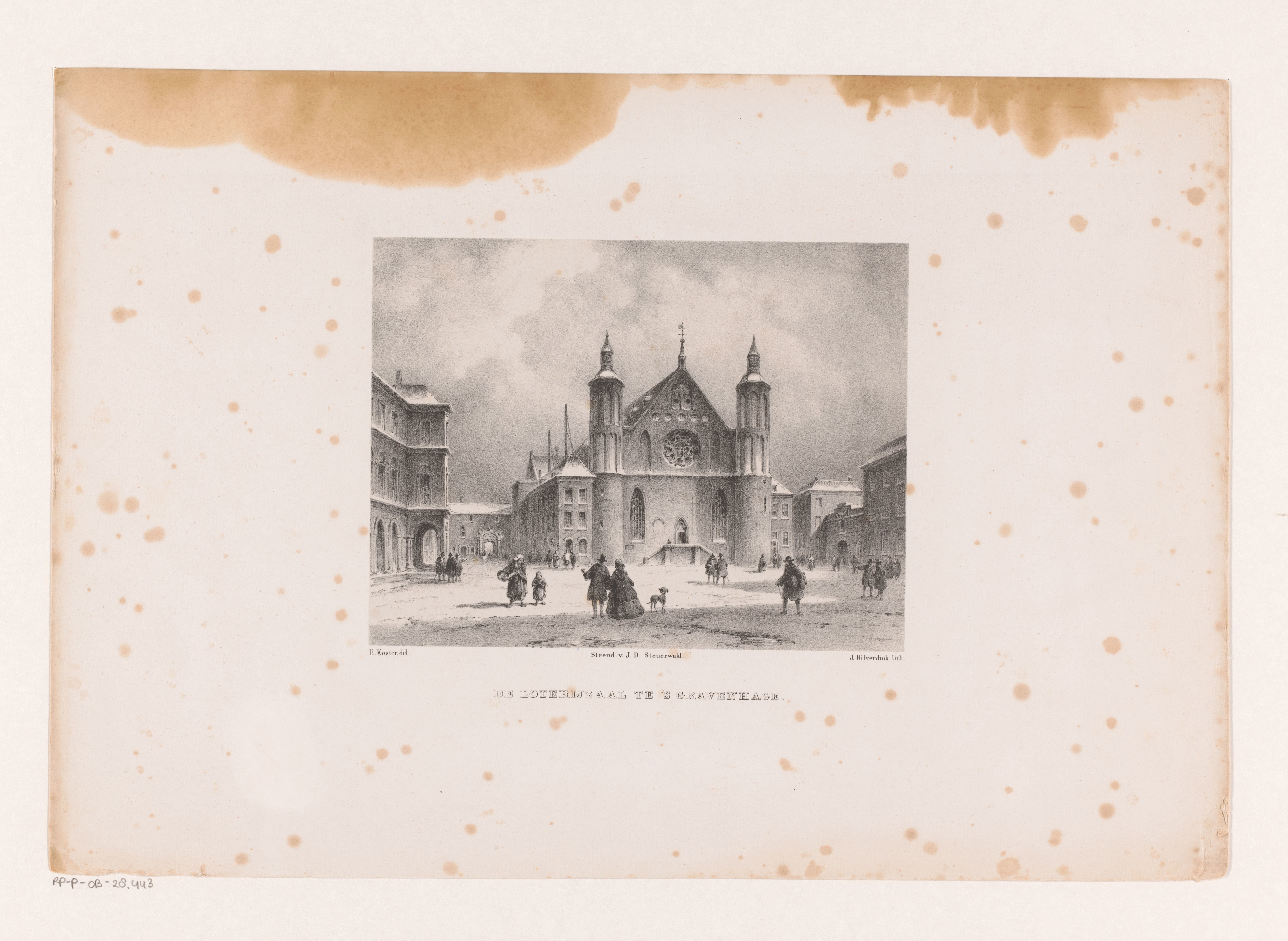 Loterijzaal op het binnenhof in Den Haag