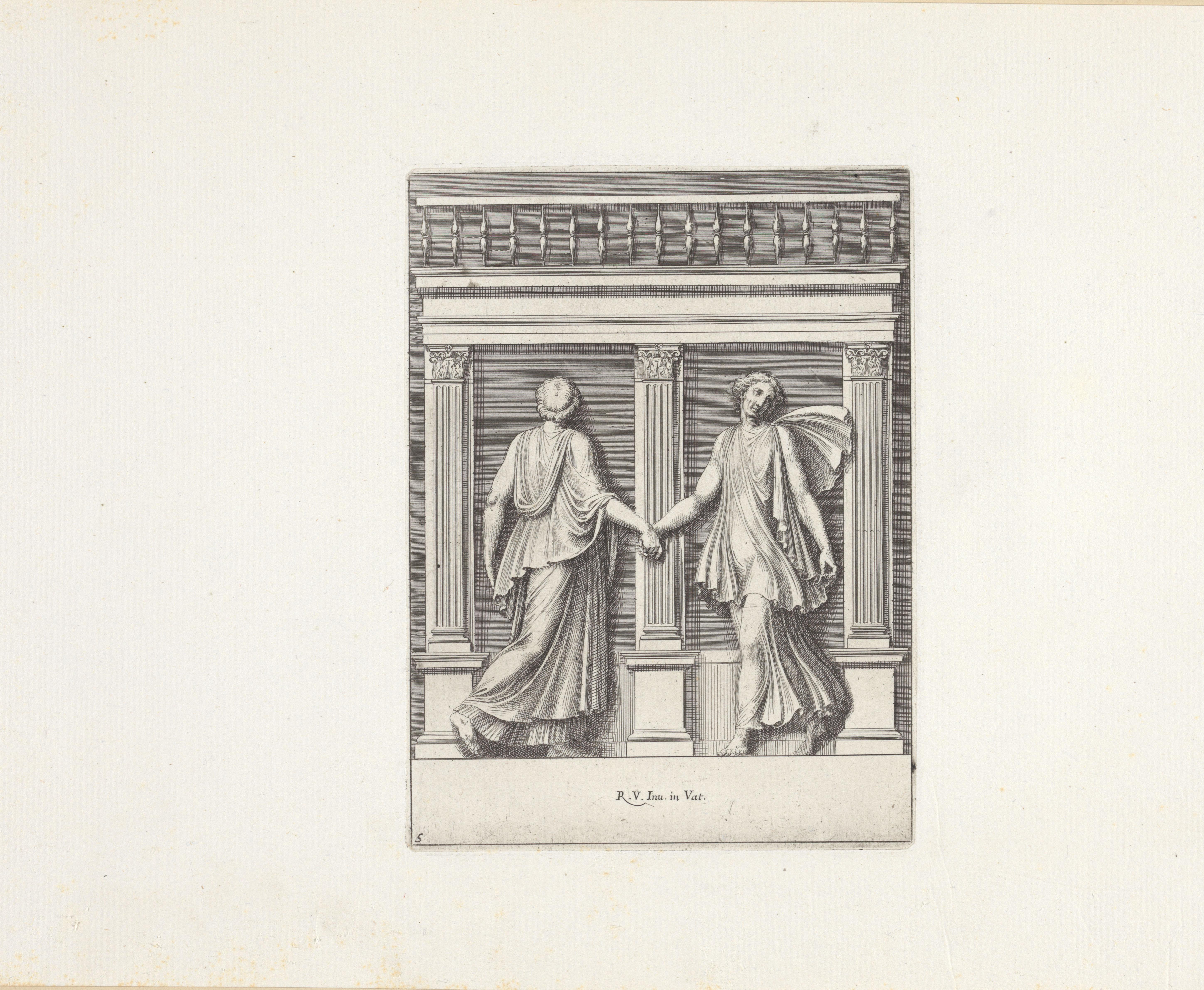Twee dansende figuren