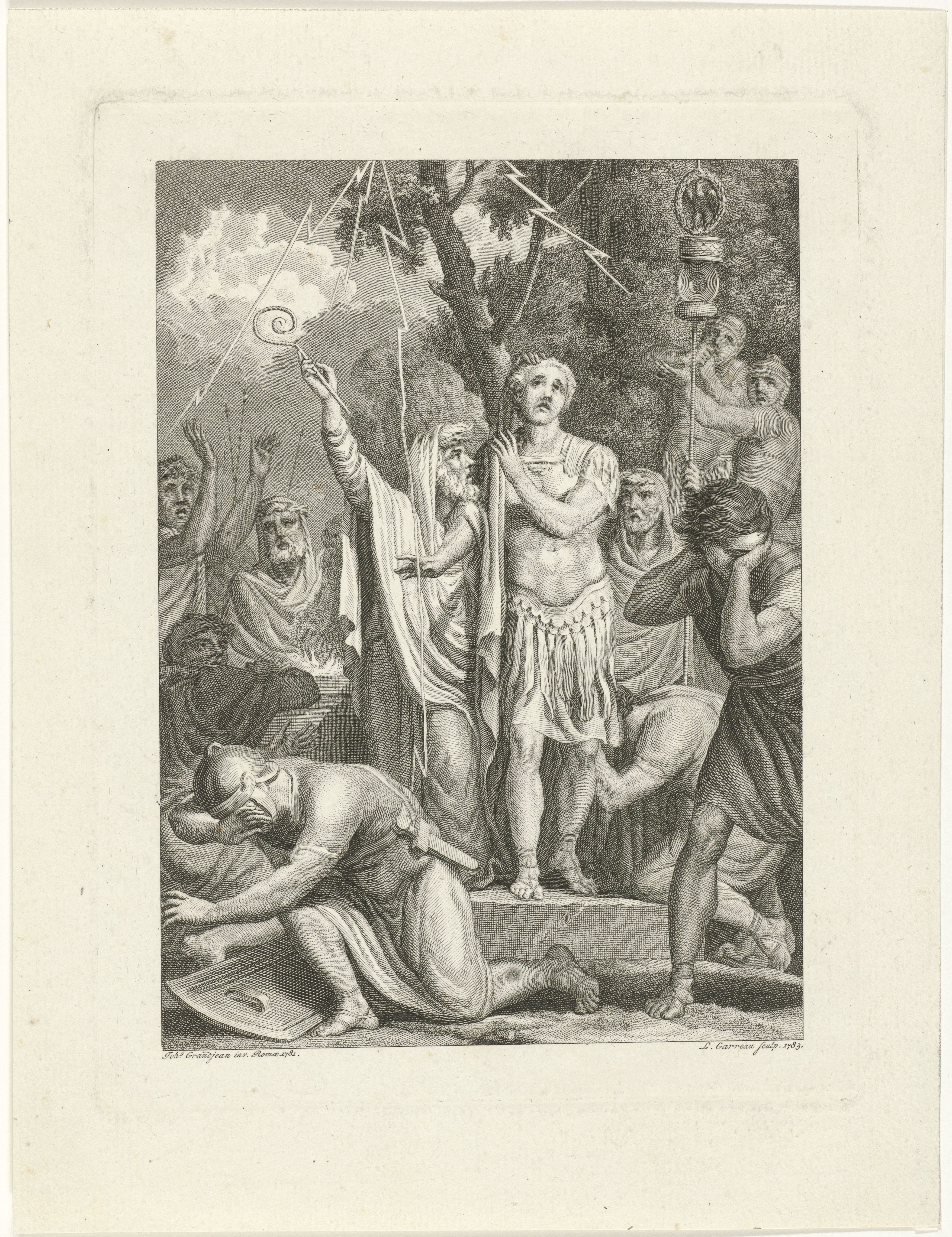 Arminius vraagt raad aan de druïden