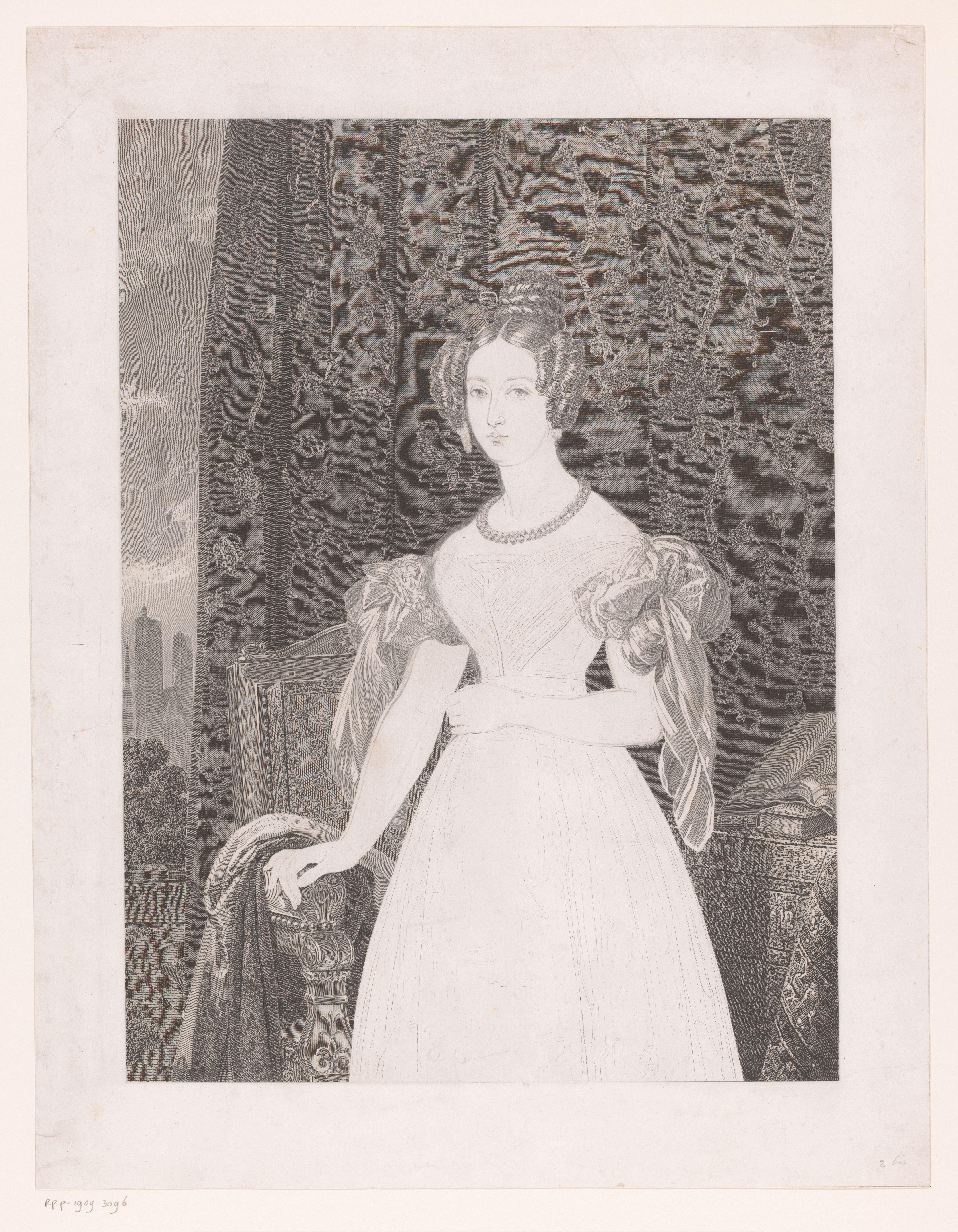 Portret van Louise Marie van Orléans