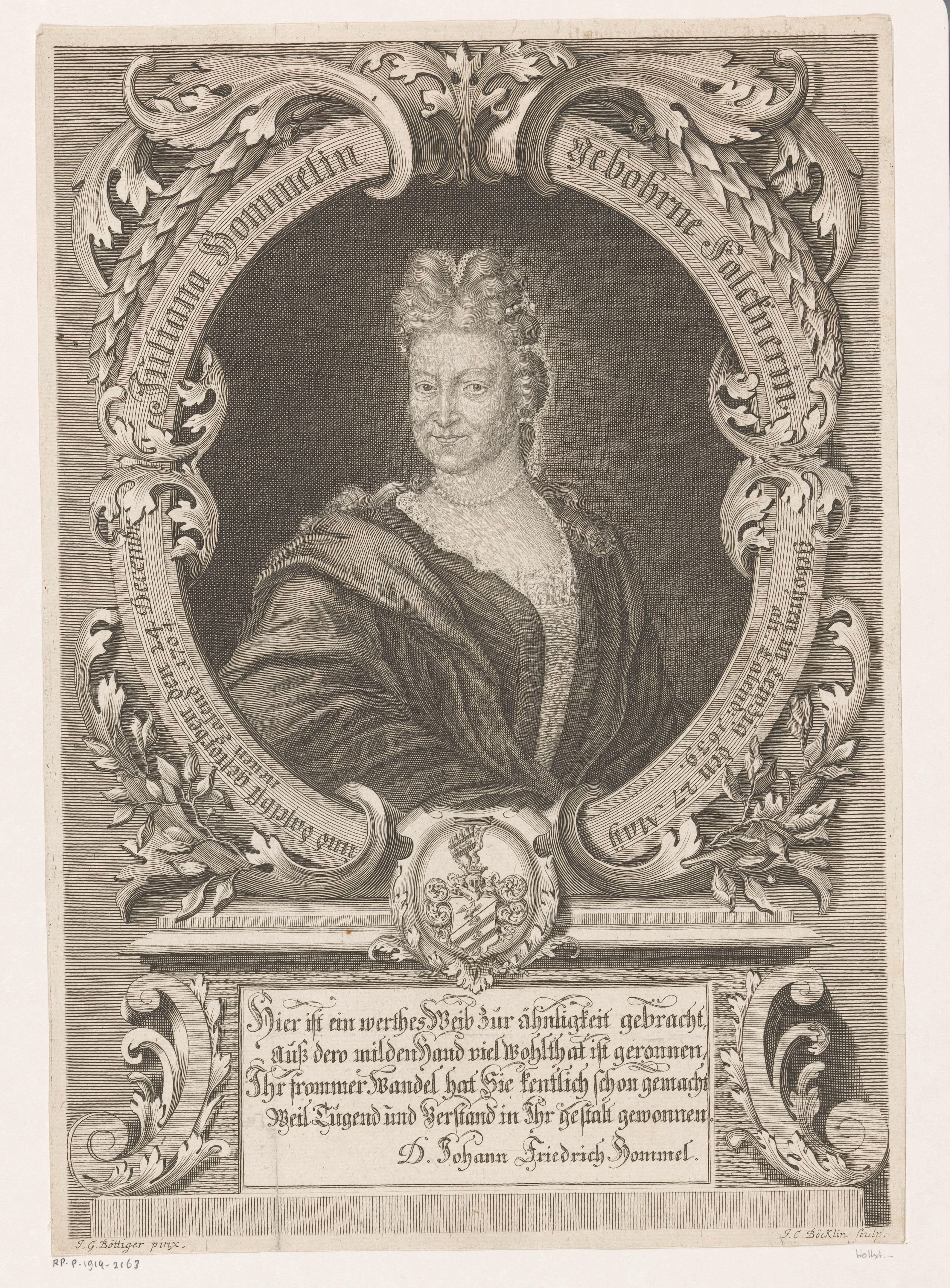 Portret van Juliana Hommel