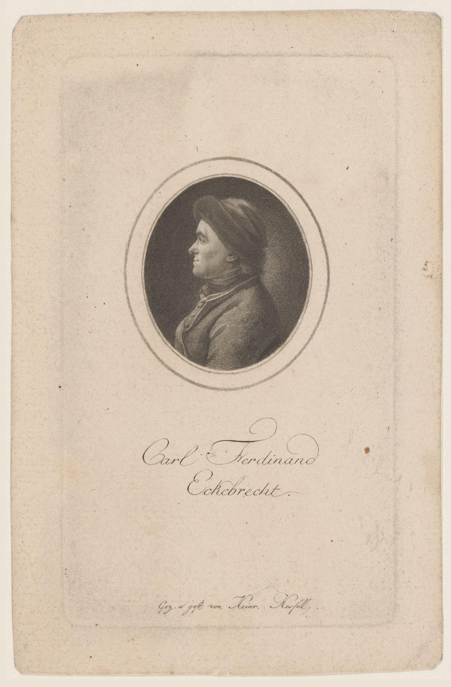Portret van Karl Ferdinand Eckebrecht
