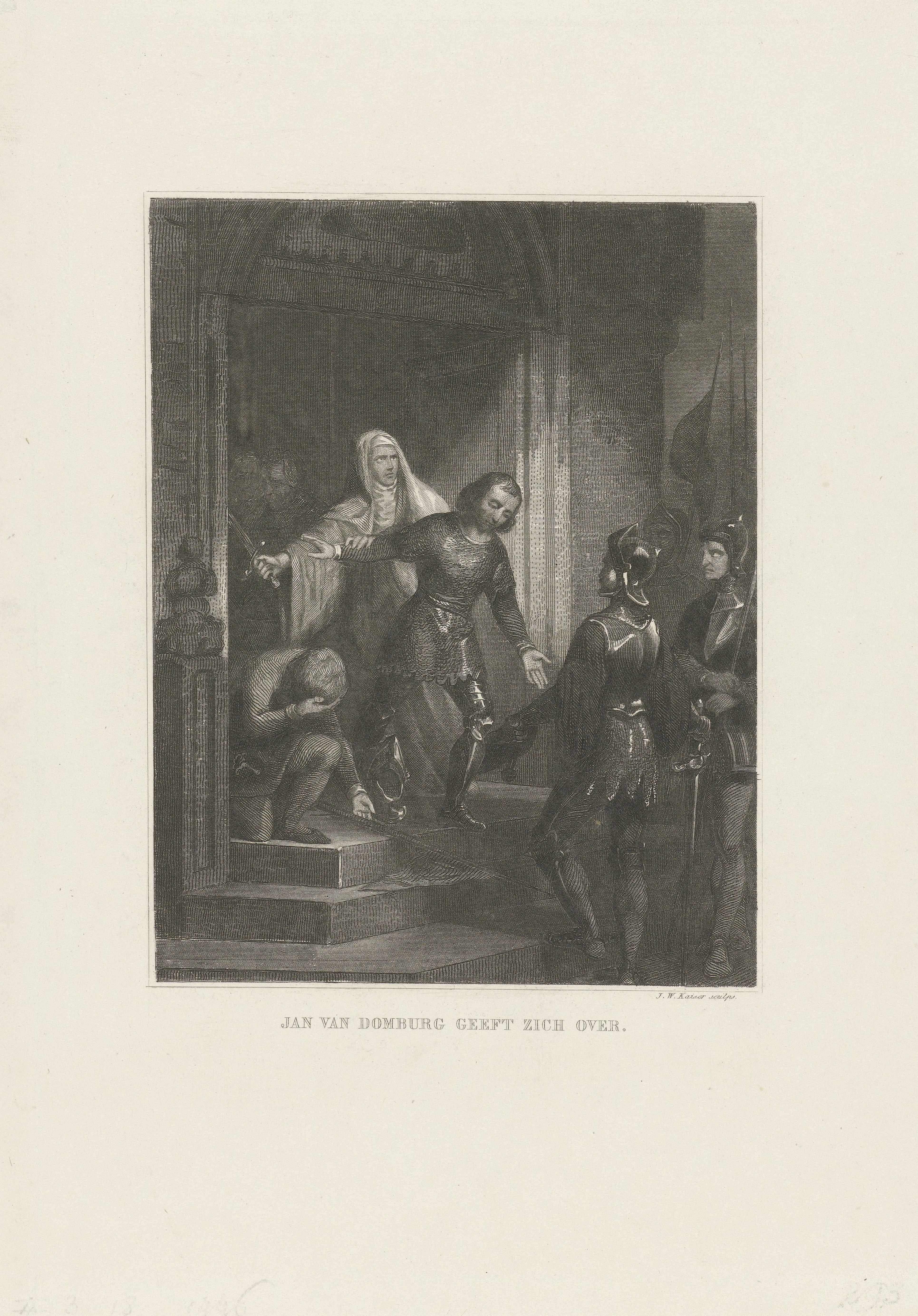 Jan van Domburg geeft zich over over aan Filips I van Bourgondië