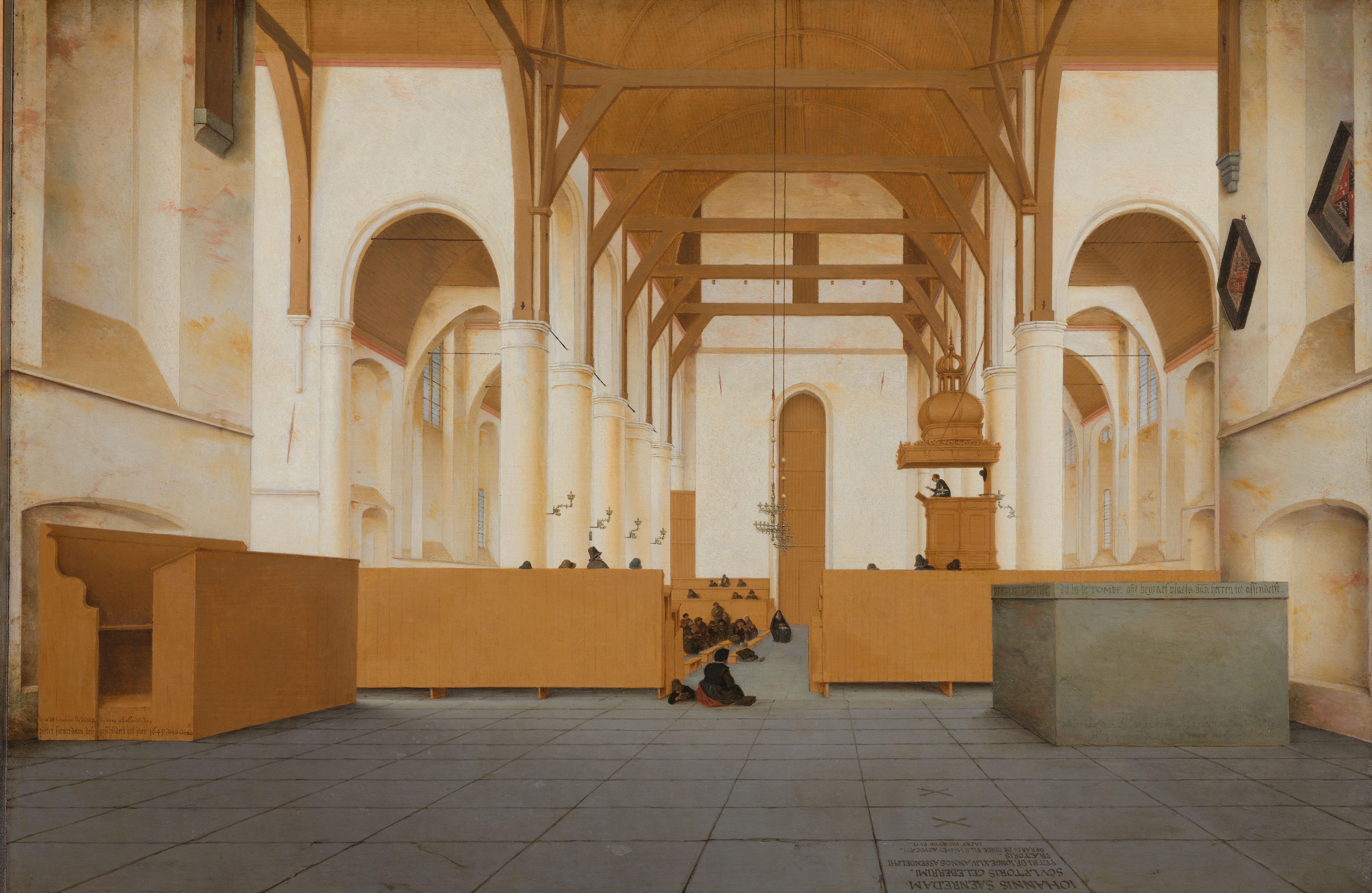 Interieur van de Sint-Odulphuskerk in Assendelft