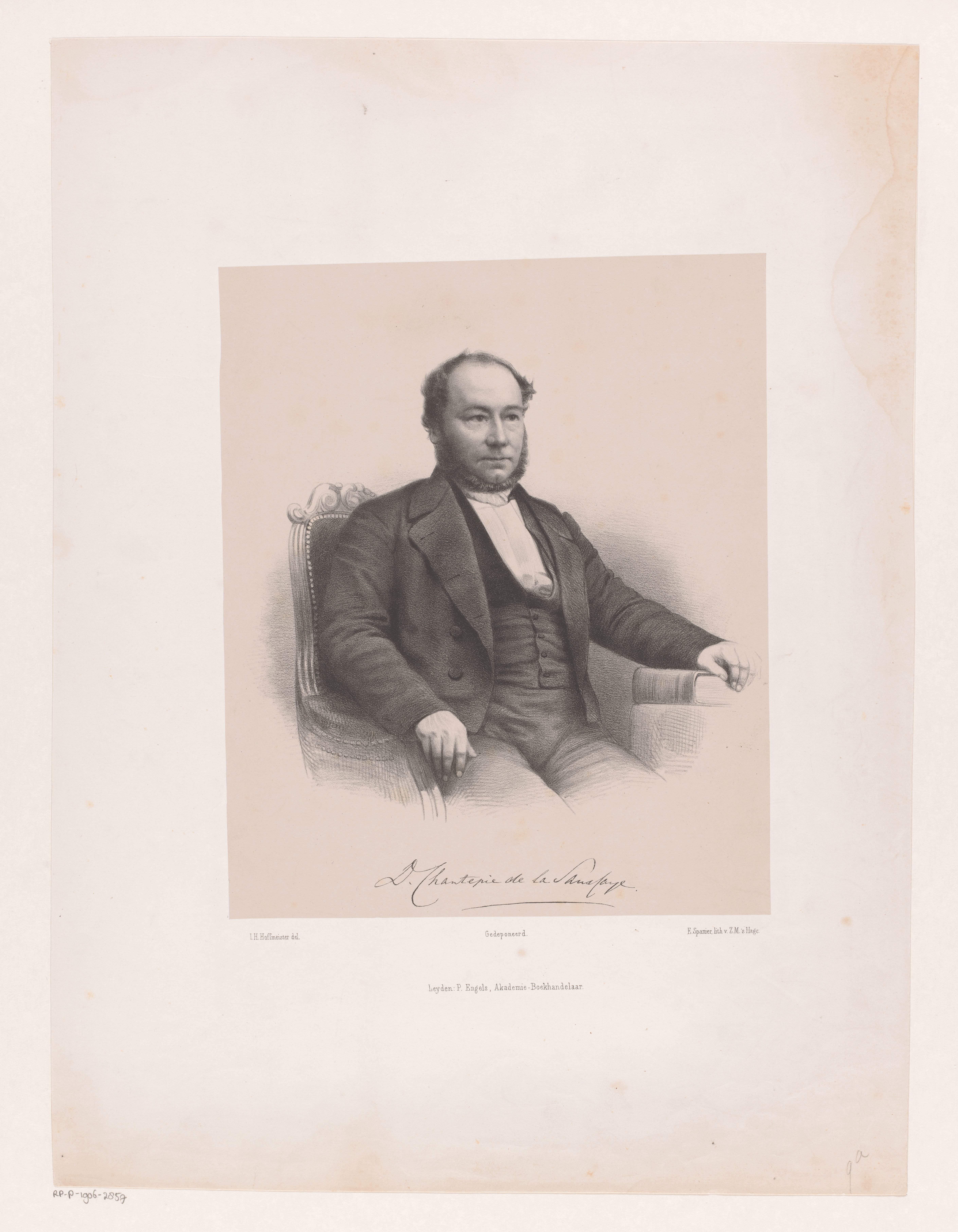 Portret van Daniel Chantepie de la Saussaye