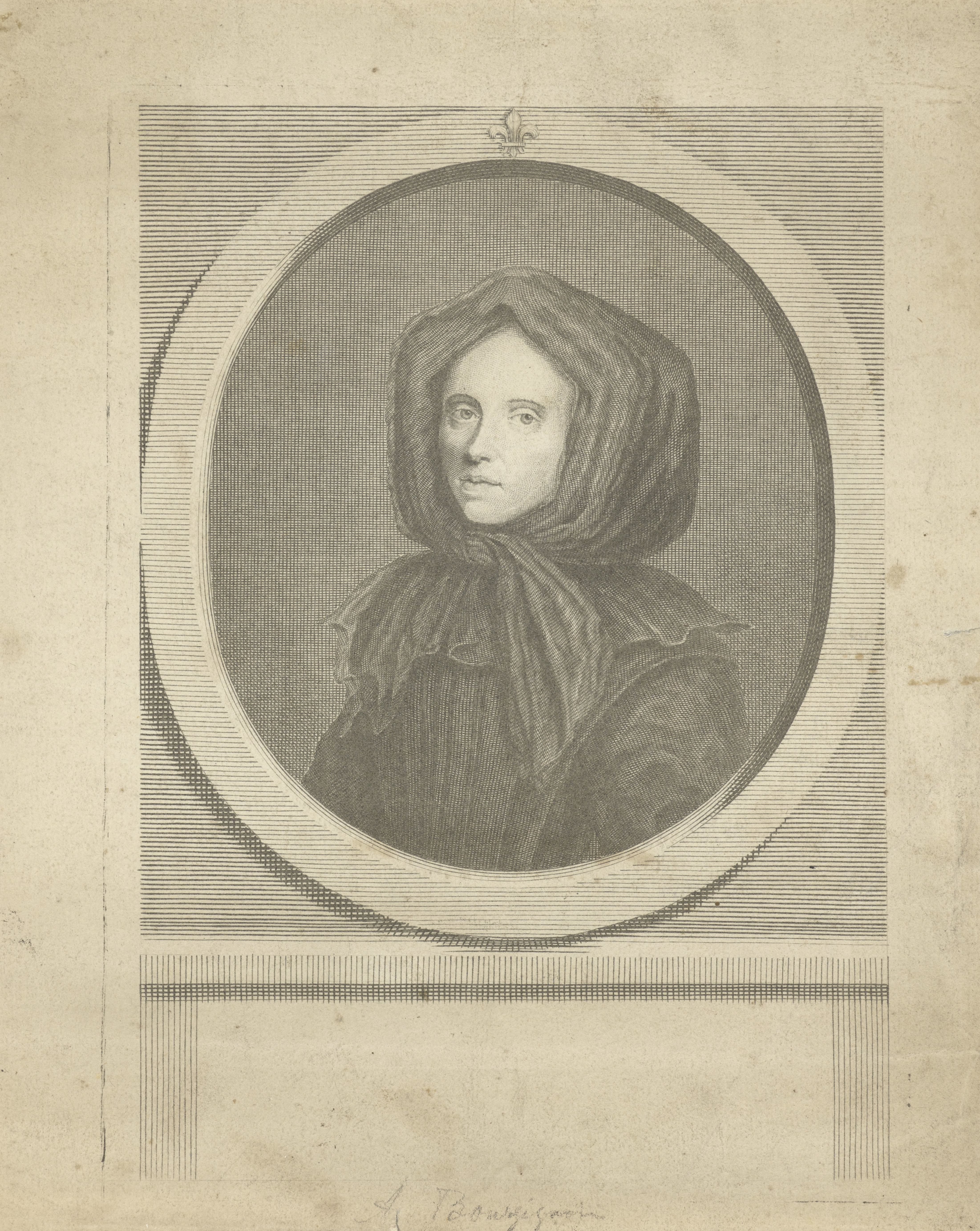 Portret van Antoinette Bourignon
