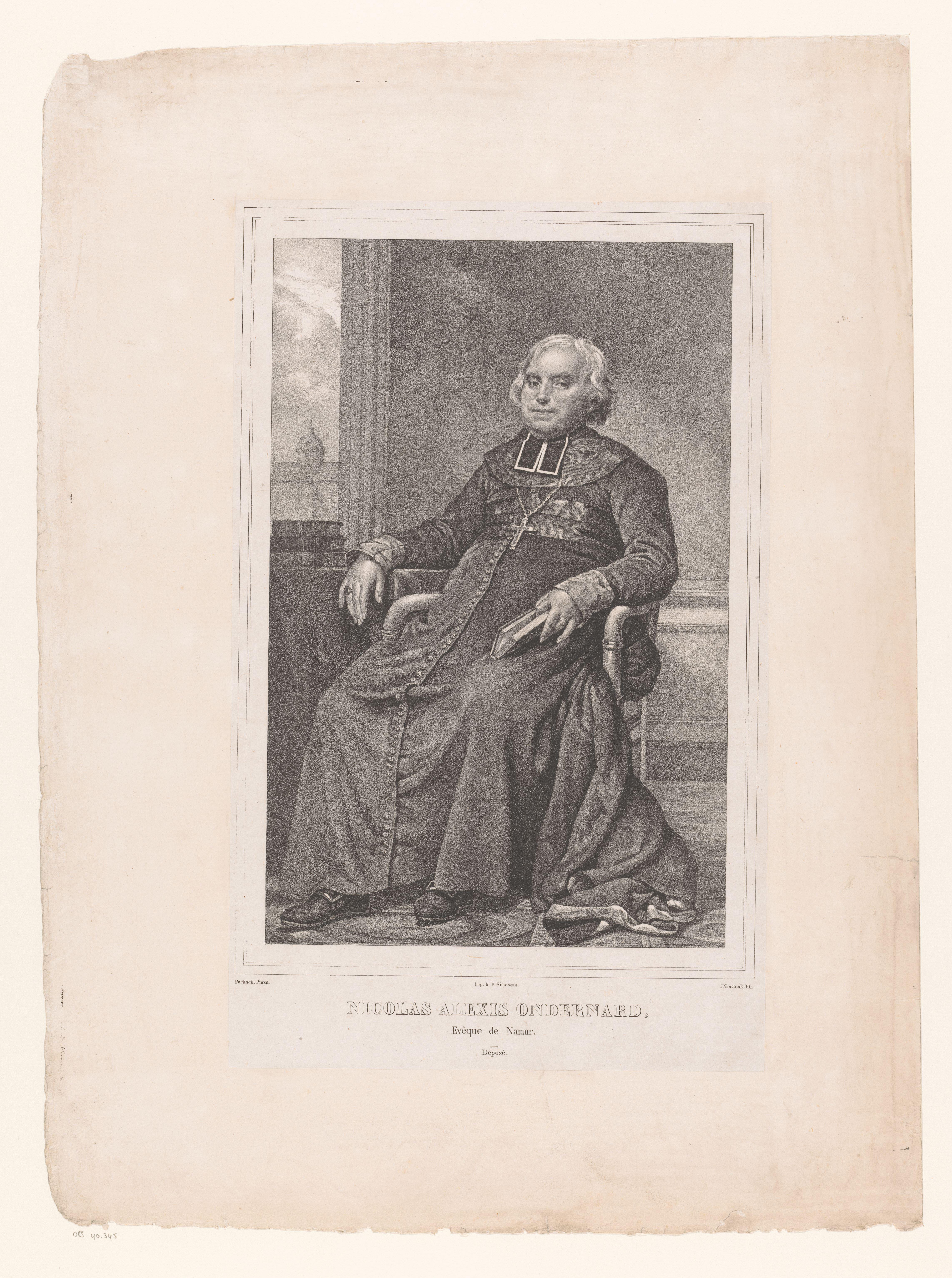 Portret van Nicolas-Alexis Ondernard