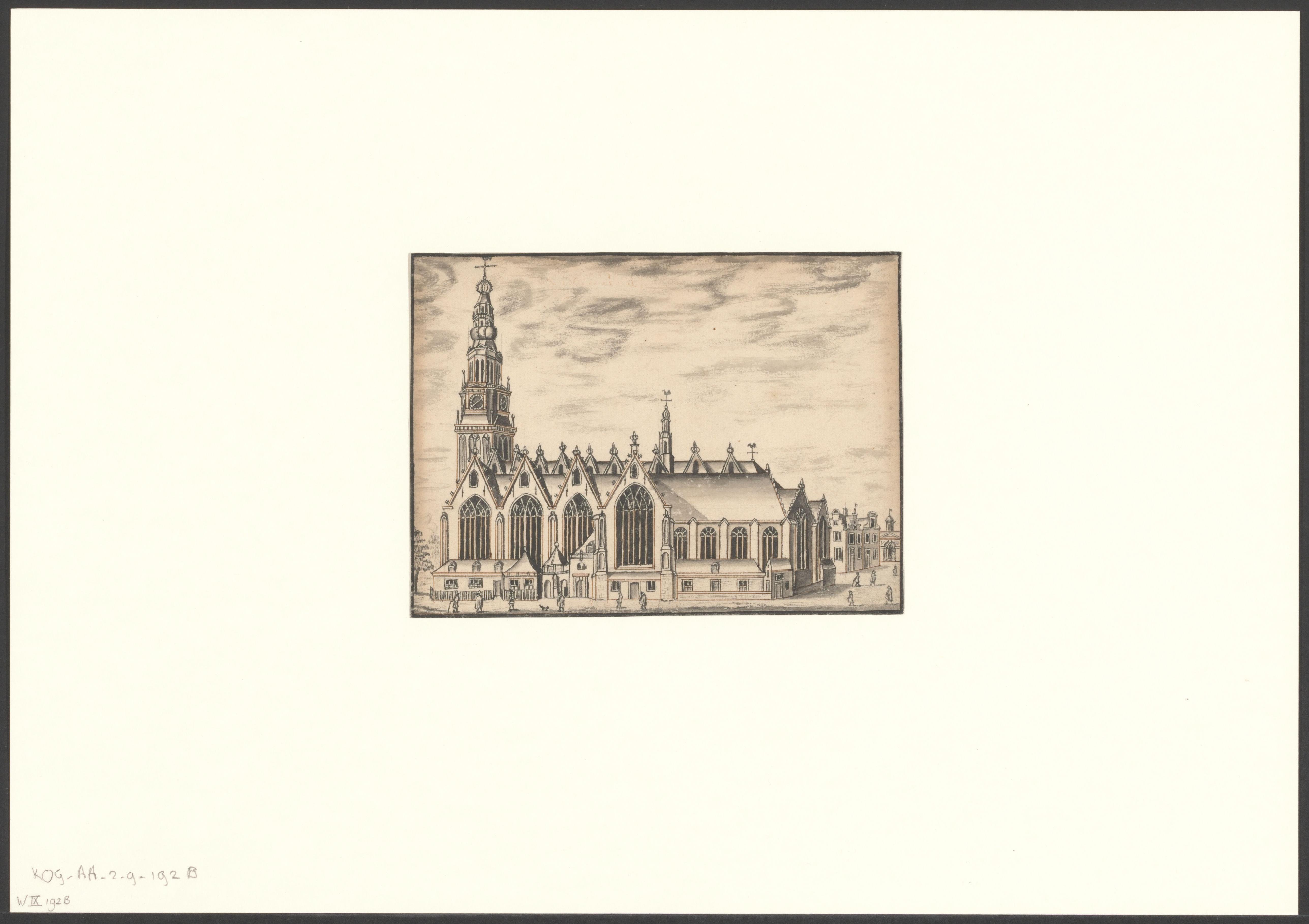 Gezicht op de Oude Kerk