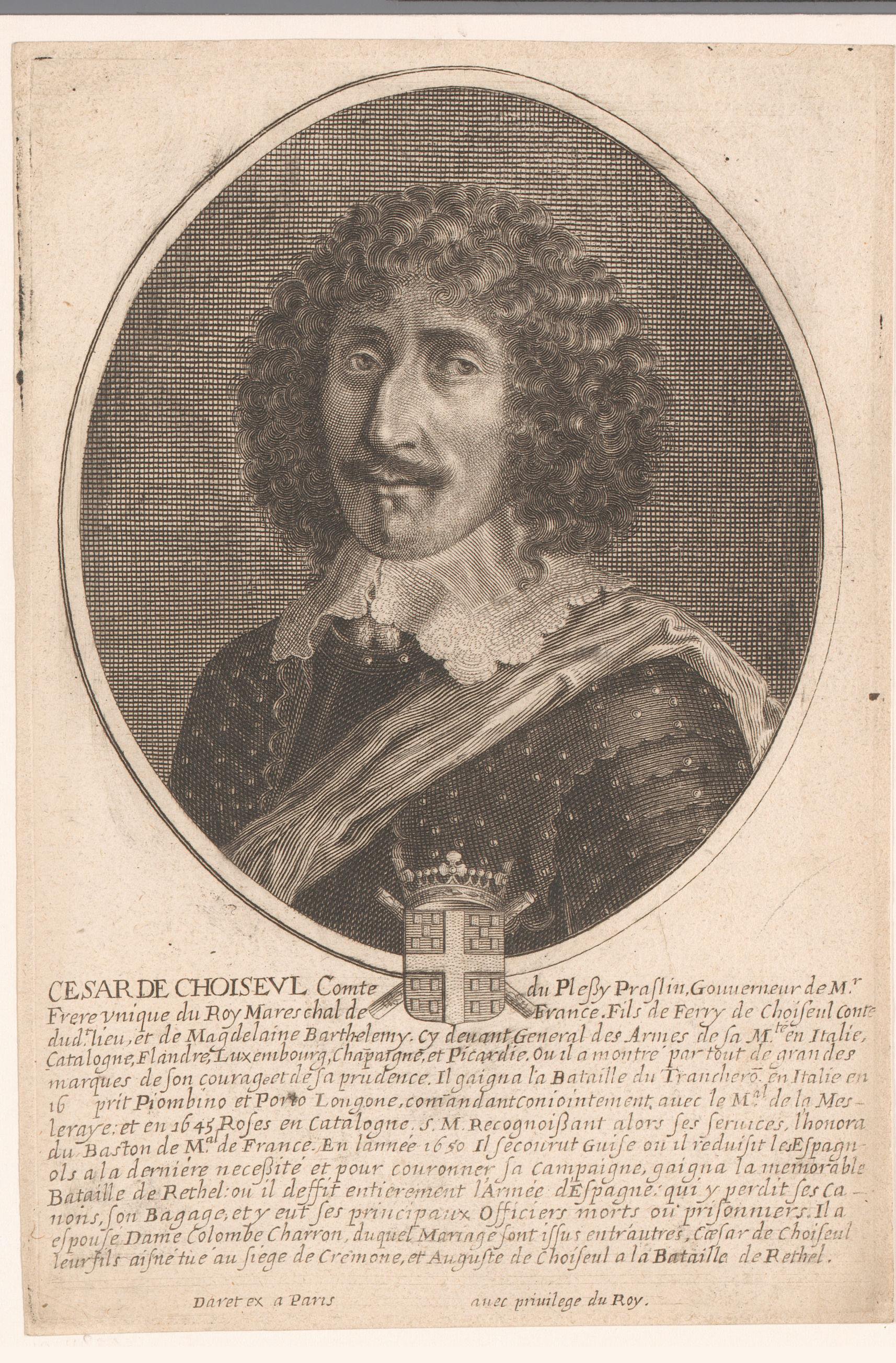 Portret van Caesar, duc de Choiseul