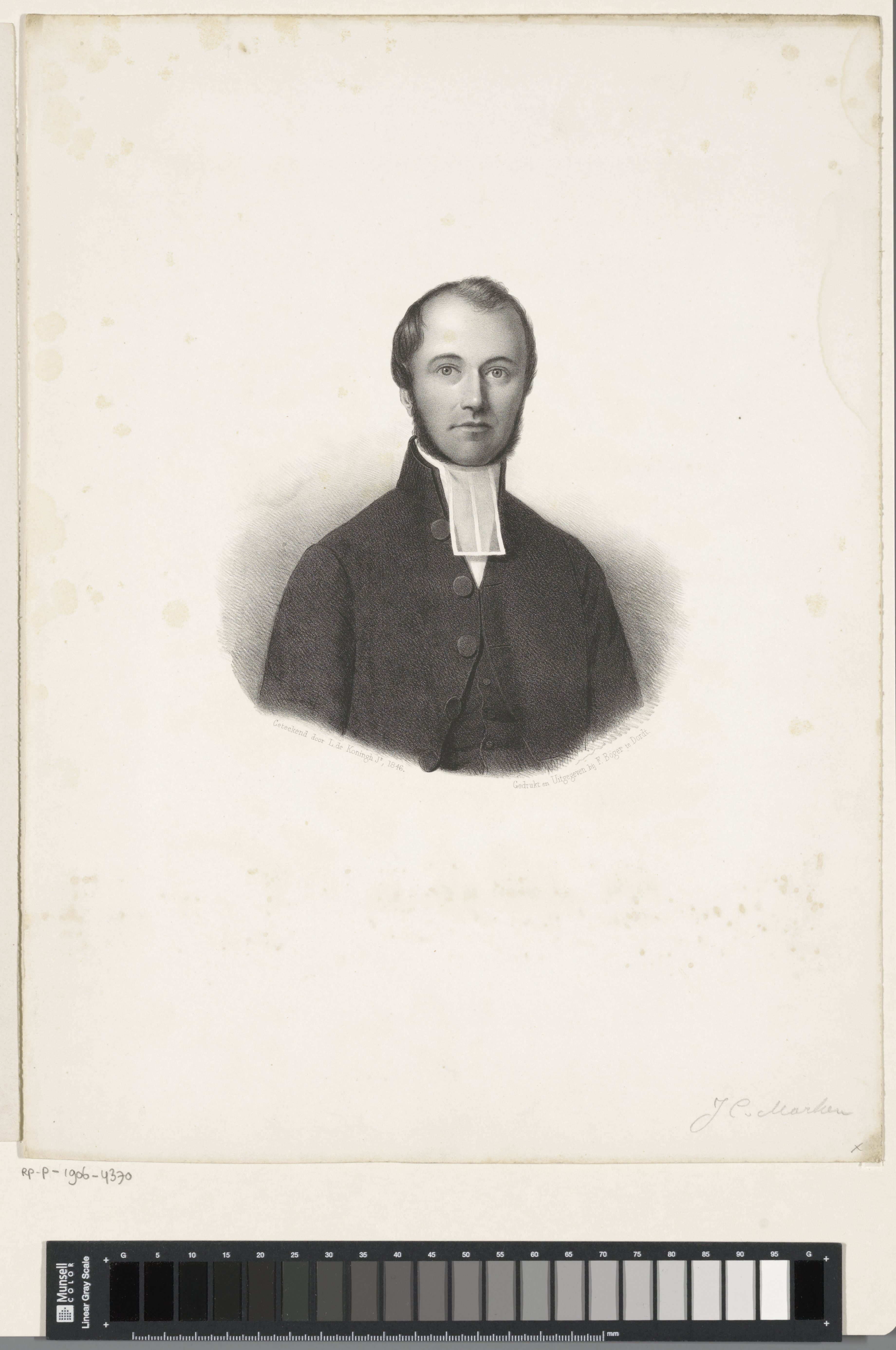 Portret van Jacob Cornelis van Marken