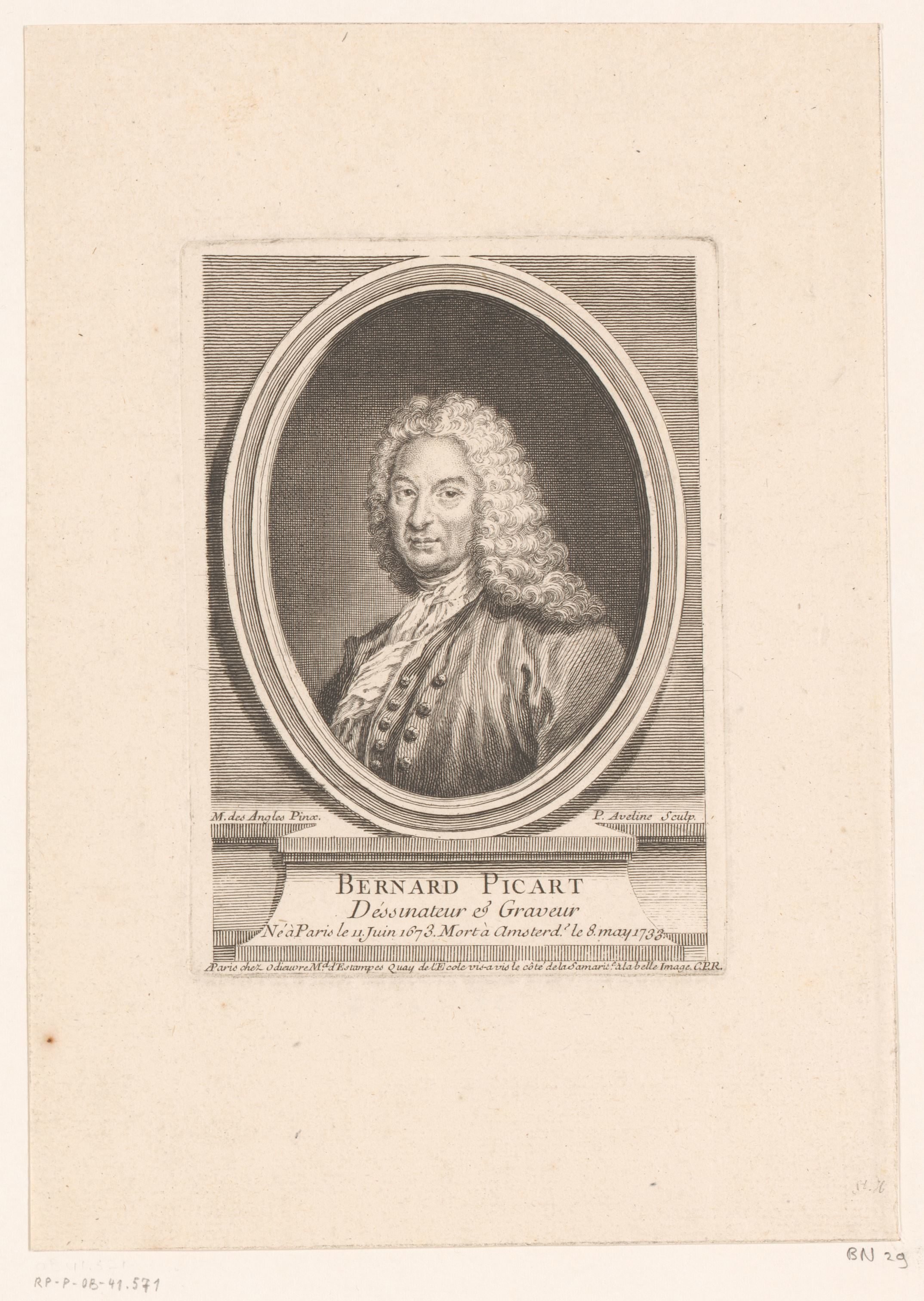 Portret van Bernard Picart